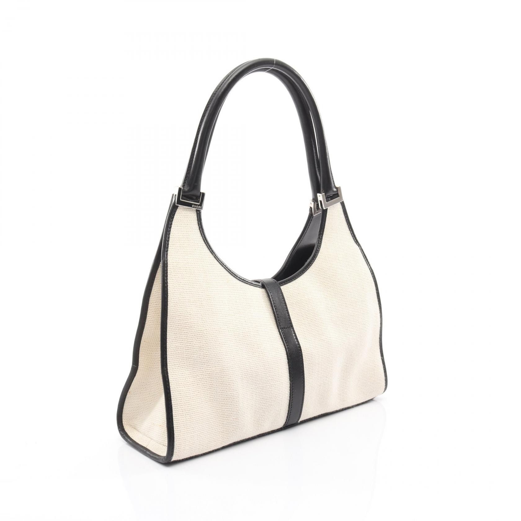 Gucci Gucci Gucci Jackie Canvas Leather Shoulder Bag Textile Shoulder Bag 0021067 DUTY FREE for USA Size ONE SIZE - 2 Thumbnail