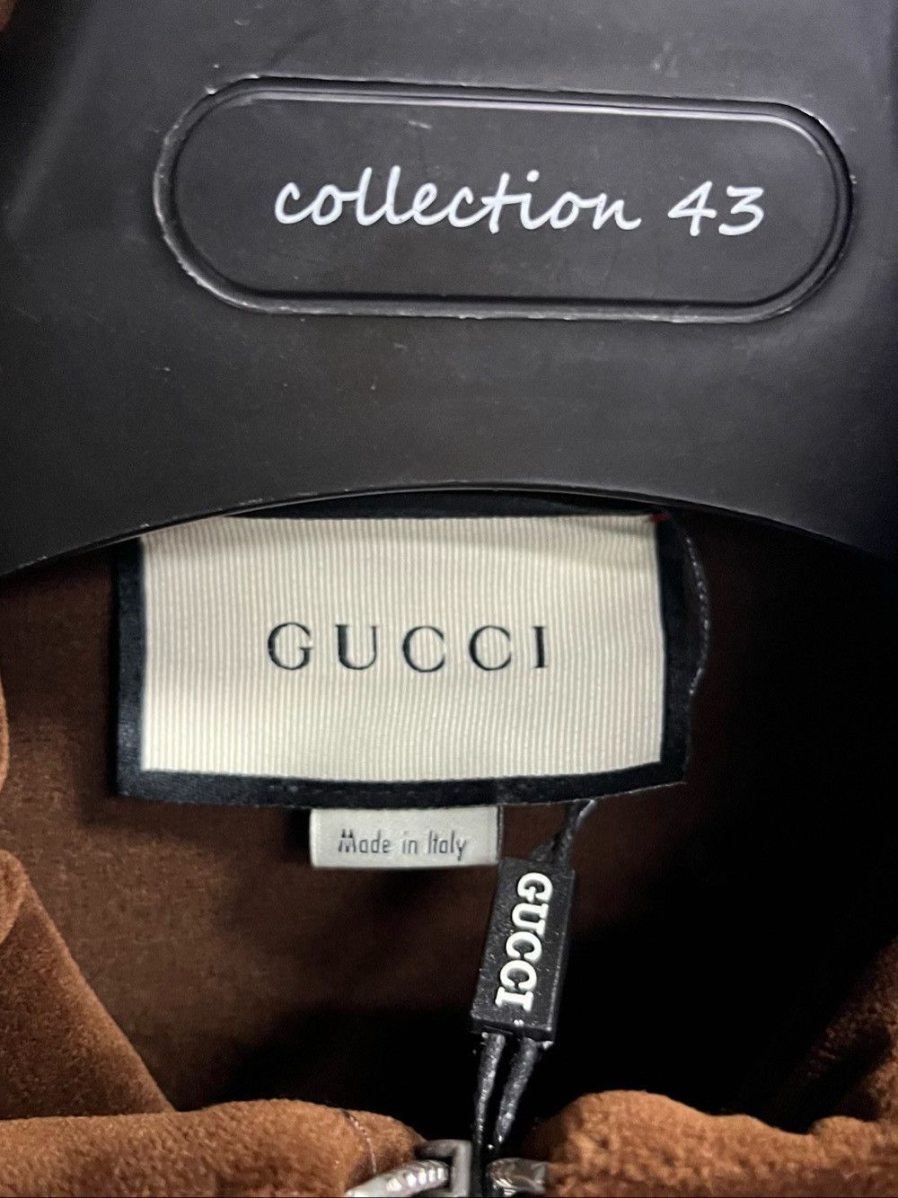 Gucci Brown Velour Track Jacket in Size L Size US L / EU 52-54 / 3 - 3 Thumbnail