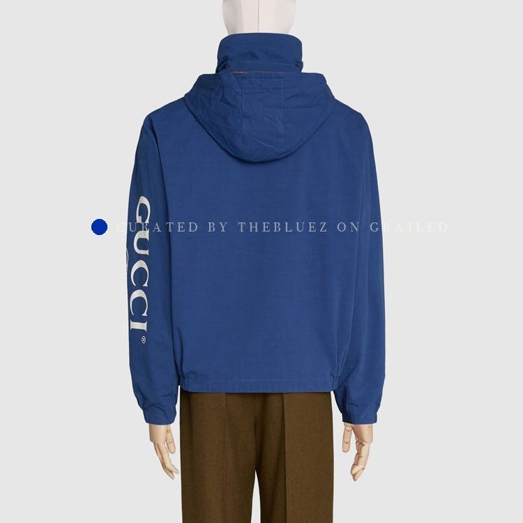 Gucci Reversible Logo Jacket in Blue Size S Size US S / EU 44-46 / 1 - 7 Thumbnail