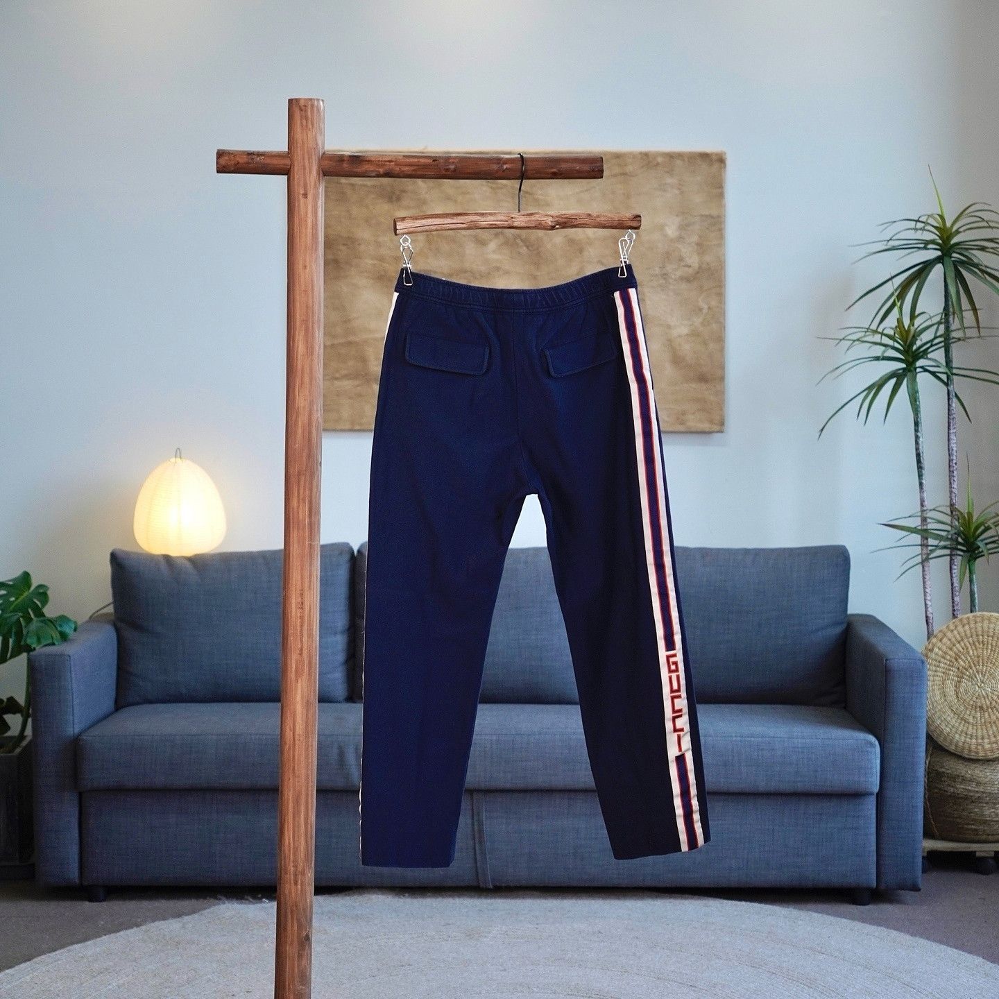 Gucci Side Stripe Jogging Pants in Blue Size US 30 / EU 46 - 2 Thumbnail