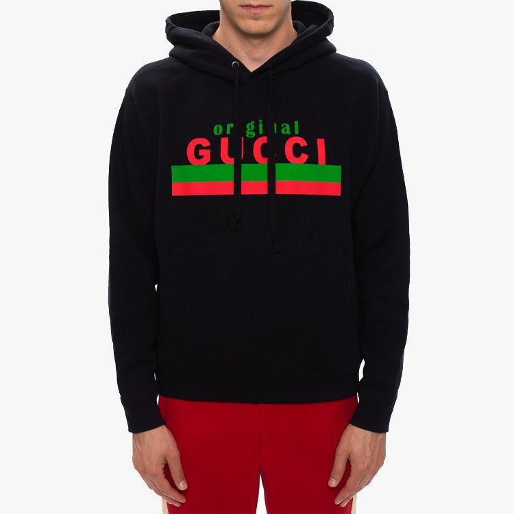Gucci Classic Logo Hoodie in Black Size US M / EU 48-50 / 2 - 6 Thumbnail