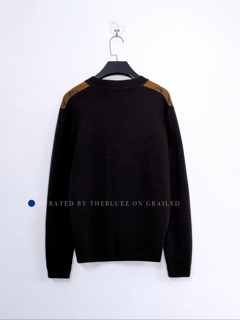 Gucci Circle Logo Knit Sweater in Brown Size US S / EU 44-46 / 1 - 2 Thumbnail