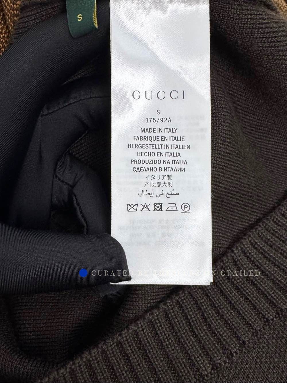 Gucci Circle Logo Knit Sweater in Brown Size US S / EU 44-46 / 1 - 4 Thumbnail