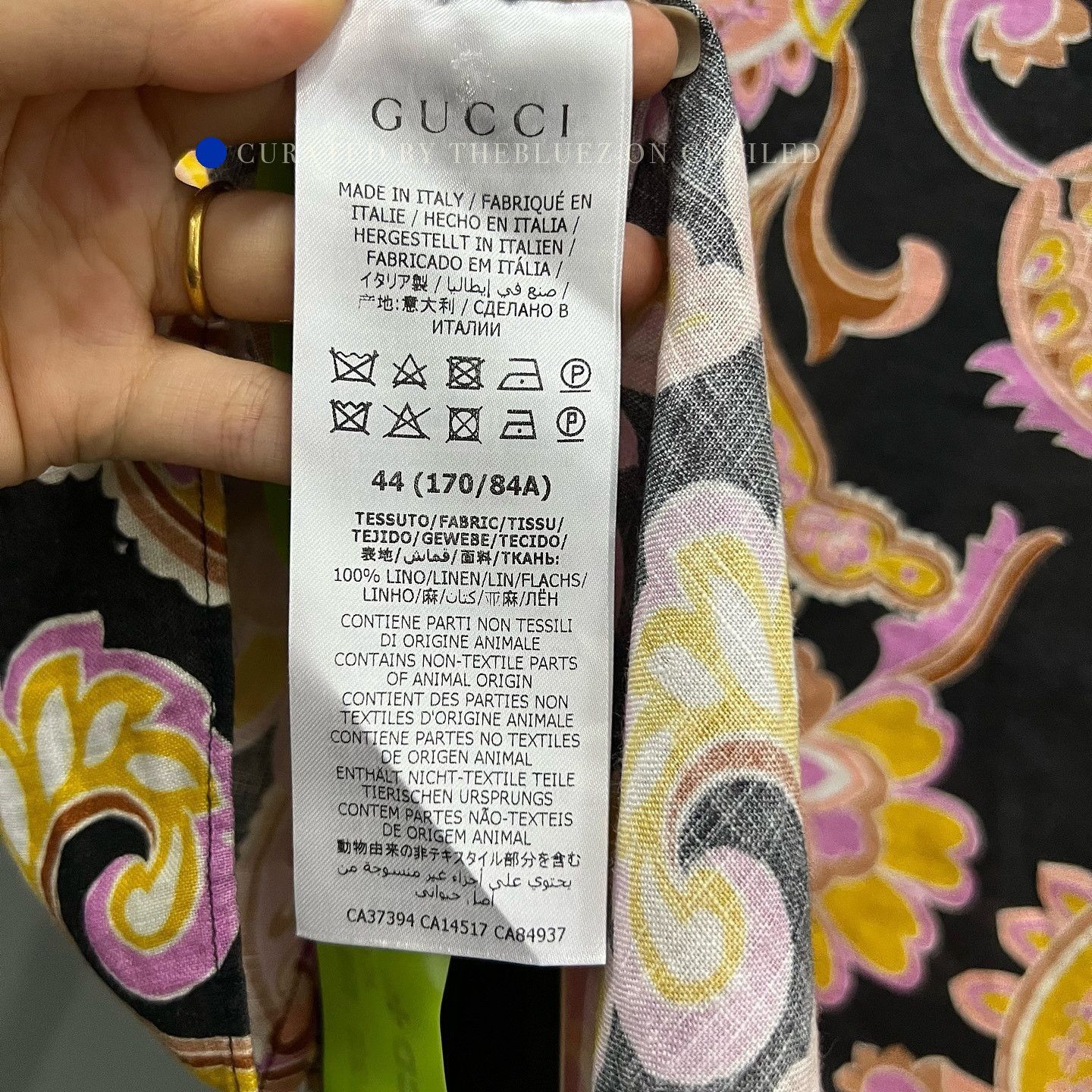 Gucci Multi Paisley Print Linen Button-Up Size US S / EU 44-46 / 1 - 4 Thumbnail
