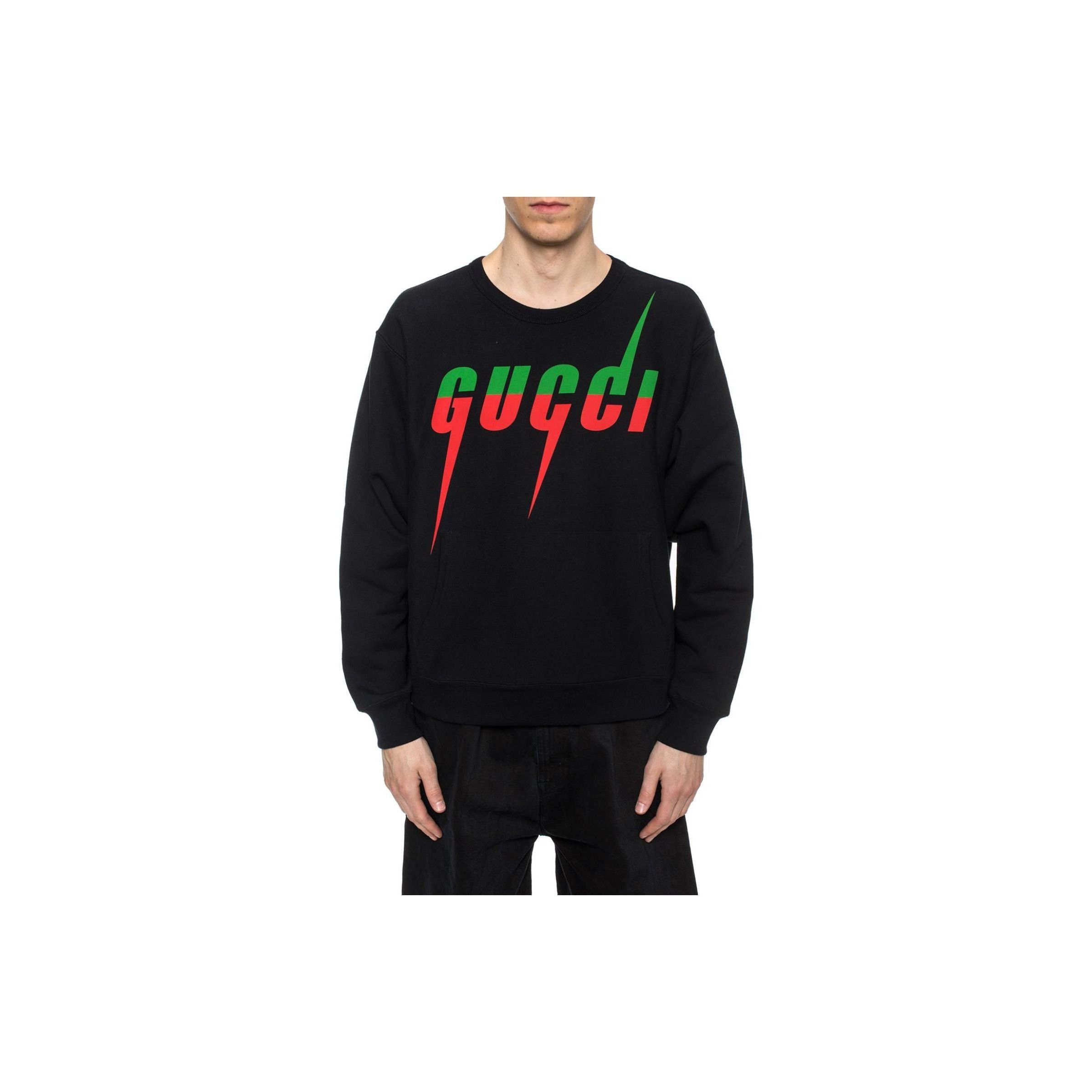 Gucci Lightning Logo Crewneck Sweatshirt Size US XS / EU 42 / 0 - 9 Thumbnail
