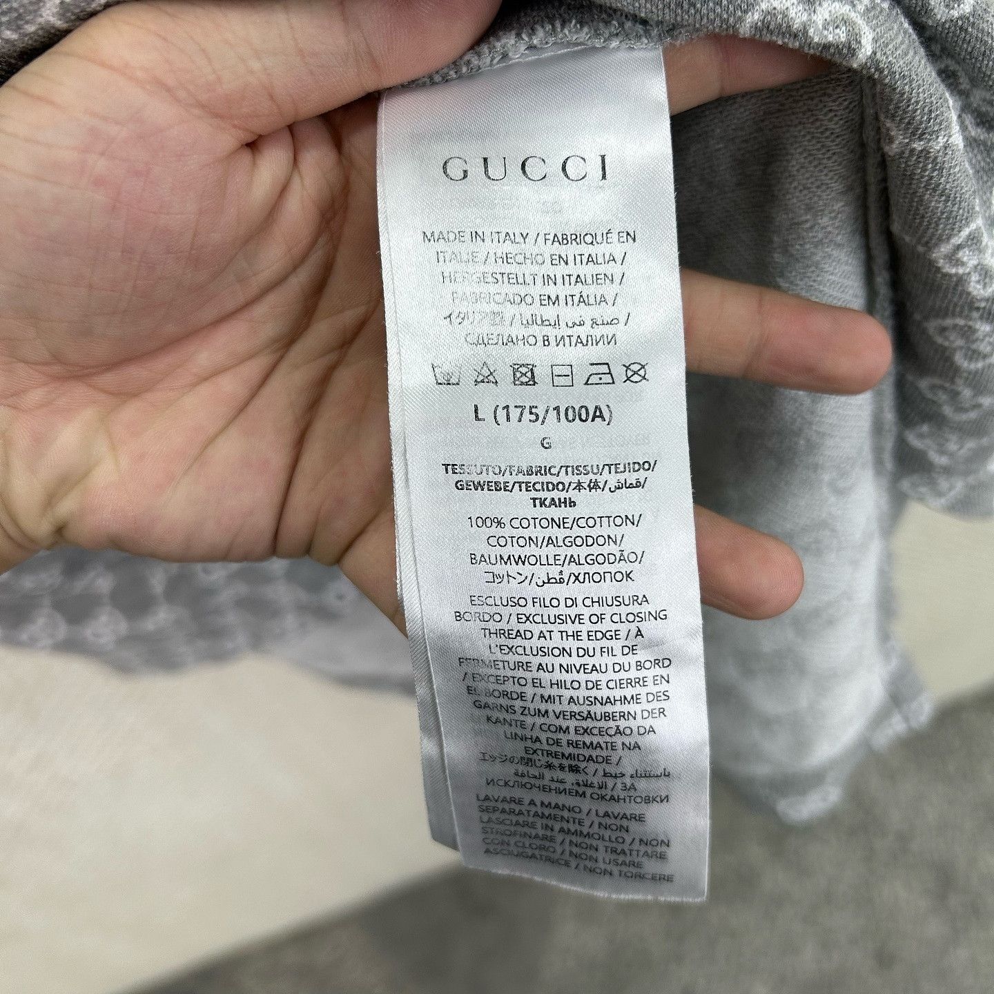 Gucci Classic GG Monogram Polo in Gray Size US L / EU 52-54 / 3 - 4 Thumbnail