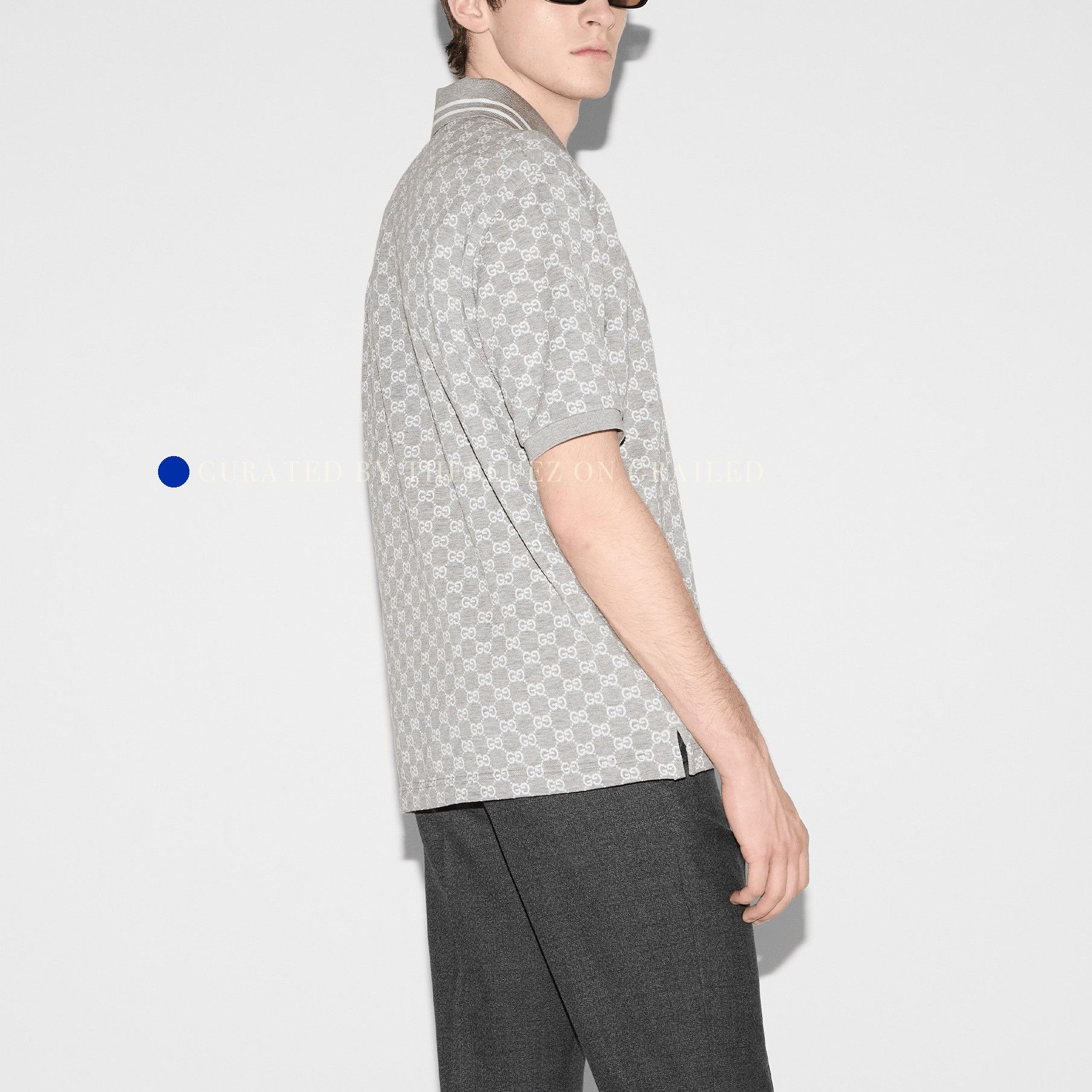 Gucci Classic GG Monogram Polo in Gray Size US L / EU 52-54 / 3 - 8 Thumbnail