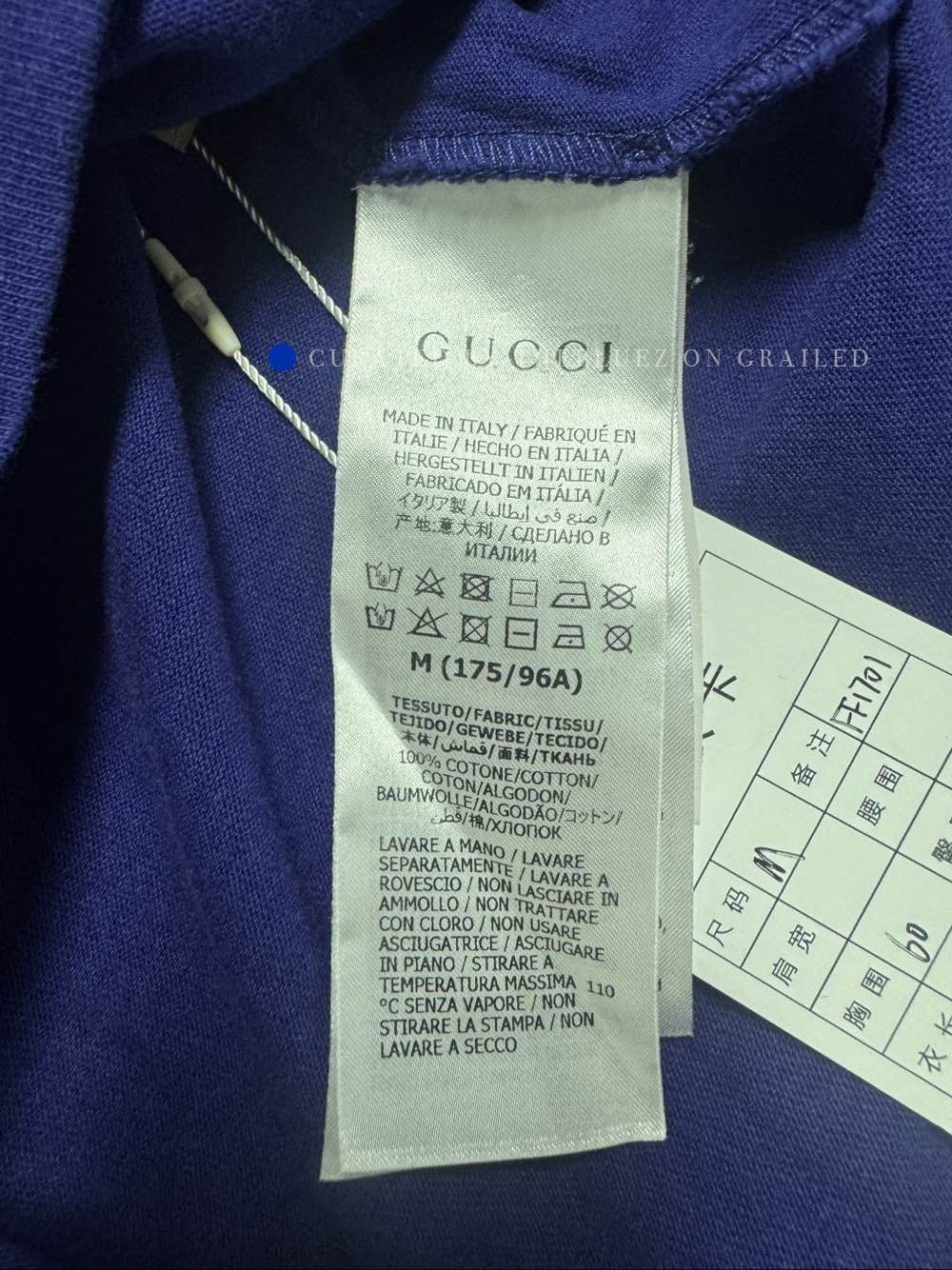 Gucci Graphic Blue T-Shirt in Size M Size US M / EU 48-50 / 2 - 4 Thumbnail
