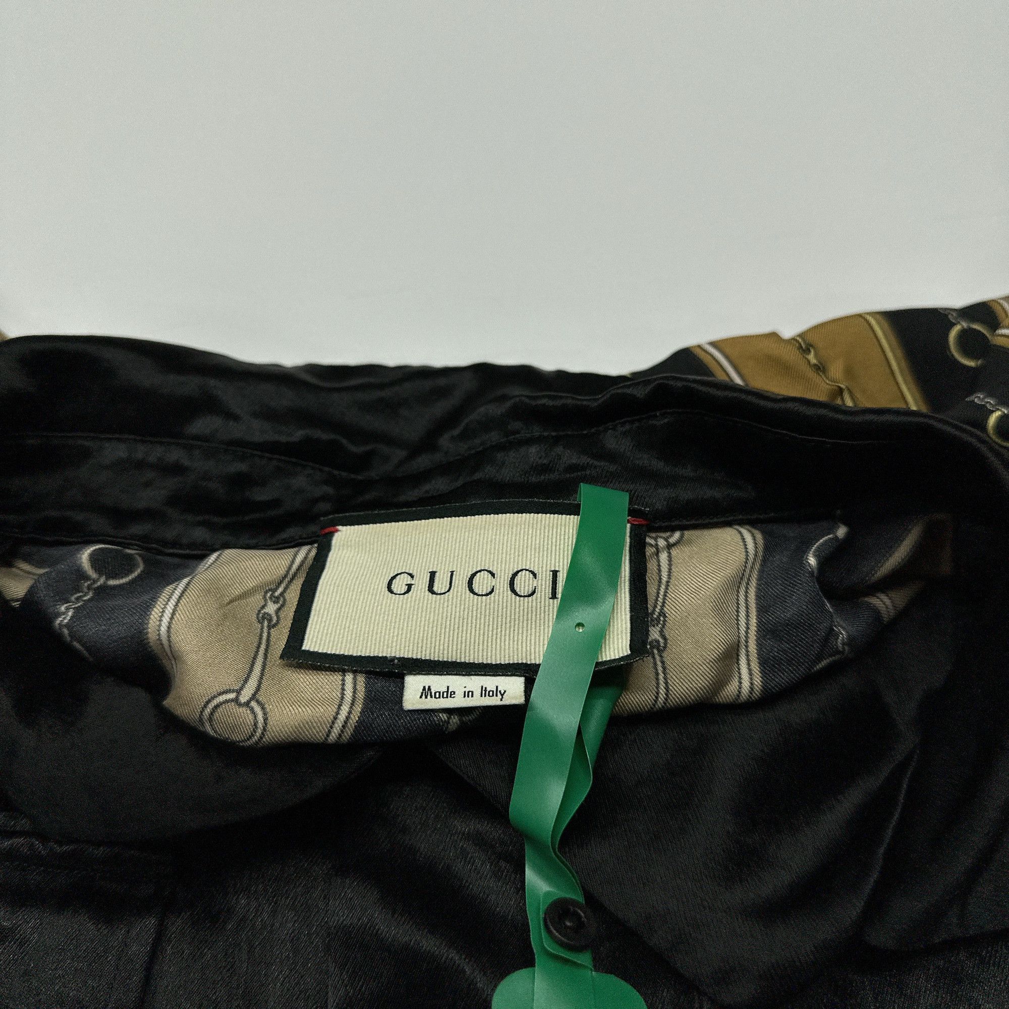 Gucci Chain Print Short Sleeve Shirt in Black Size US M / EU 48-50 / 2 - 3 Thumbnail