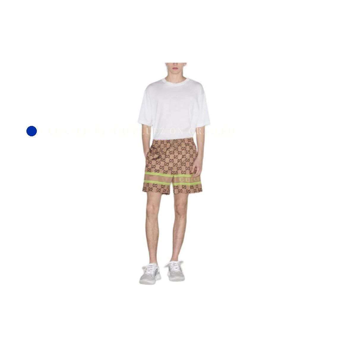 Gucci Designer Logo Shorts in Brown Size US 30 / EU 46 - 6 Thumbnail