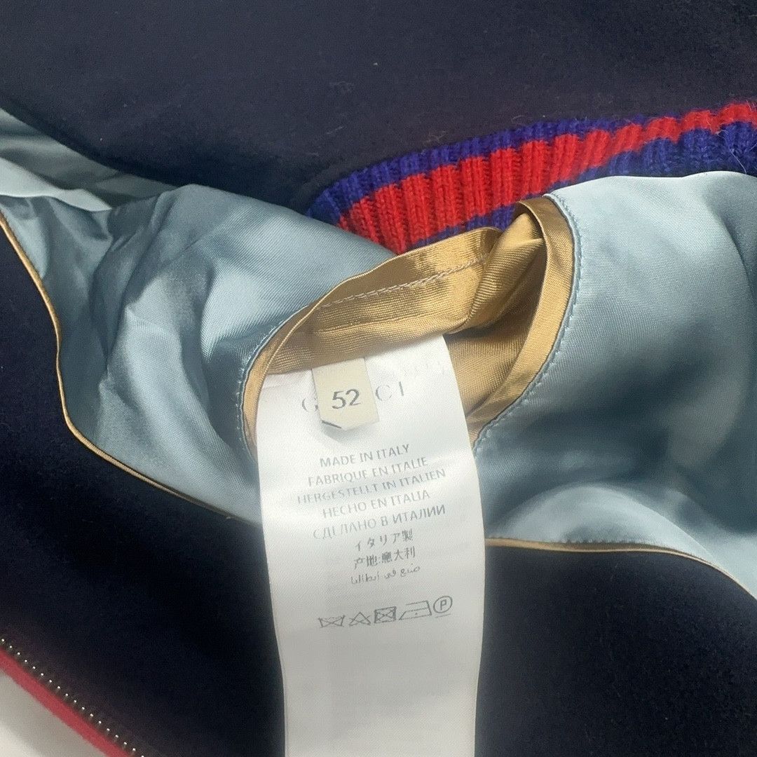 Gucci Stylish Blue Bomber Jacket in Size L Size US L / EU 52-54 / 3 - 4 Thumbnail
