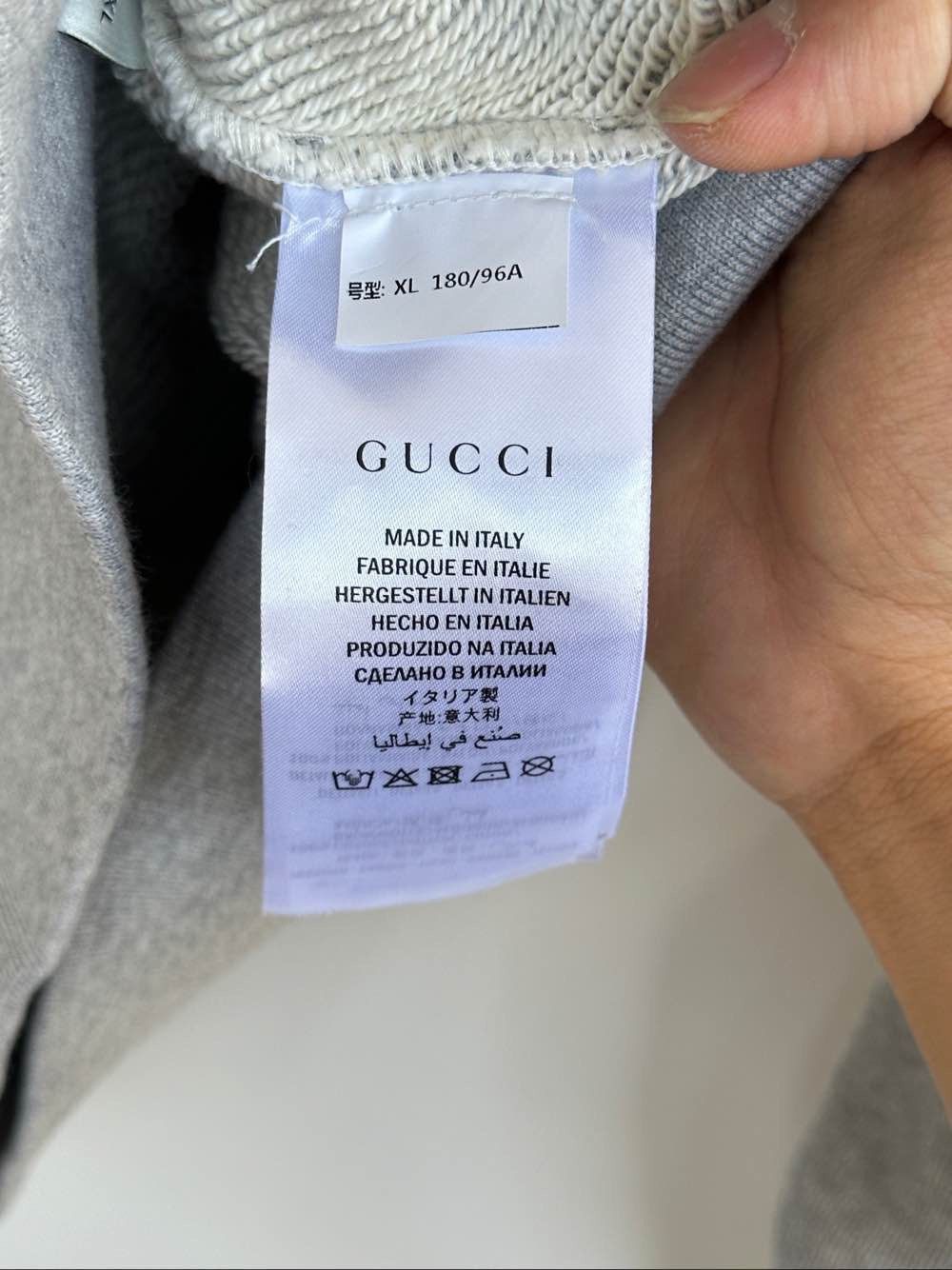 Gucci Side Logo Sweatshirt in Gray Size US XL / EU 56 / 4 - 4 Thumbnail