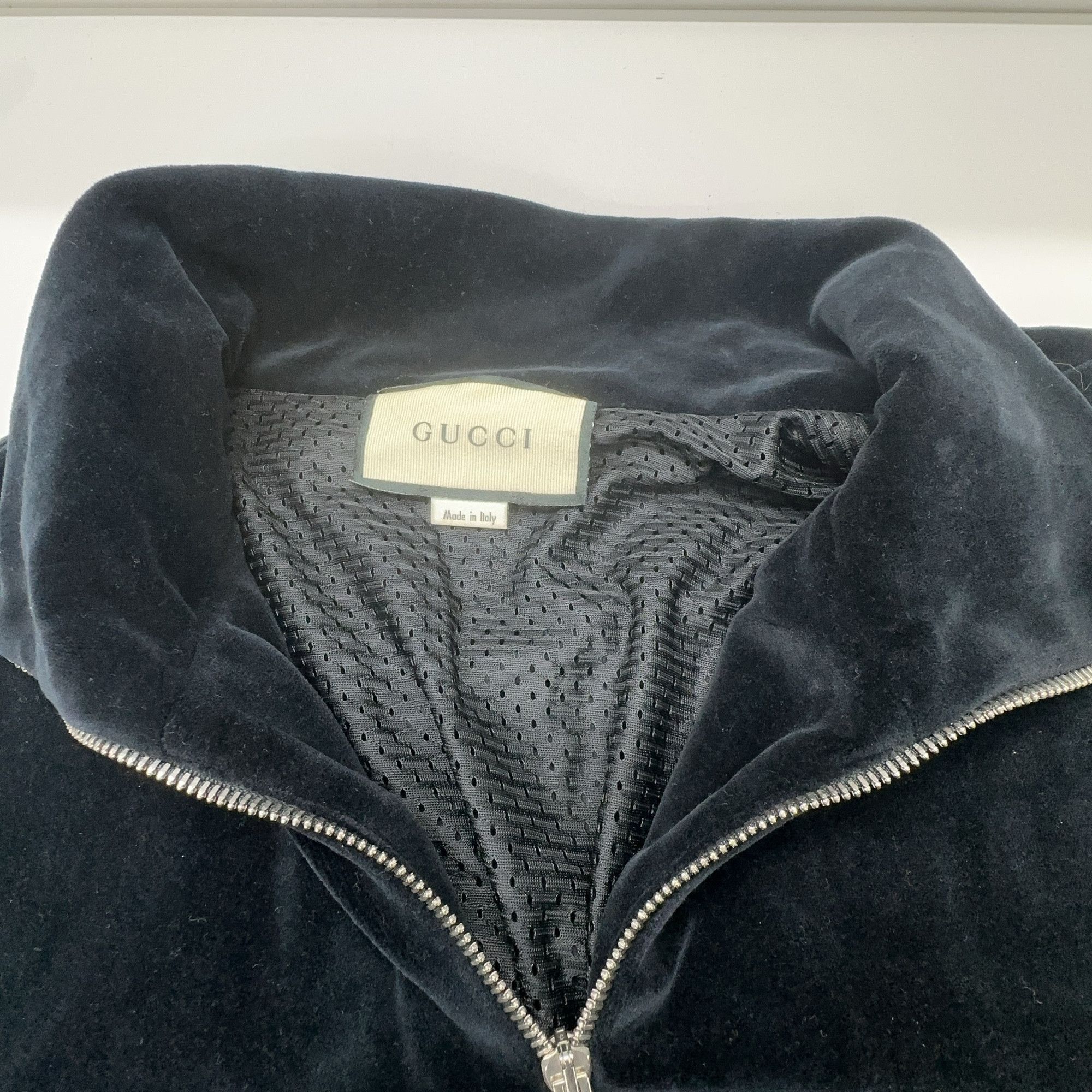 Gucci Luxurious Velour Zip Jacket in Black Size US XL / EU 56 / 4 - 6 Thumbnail