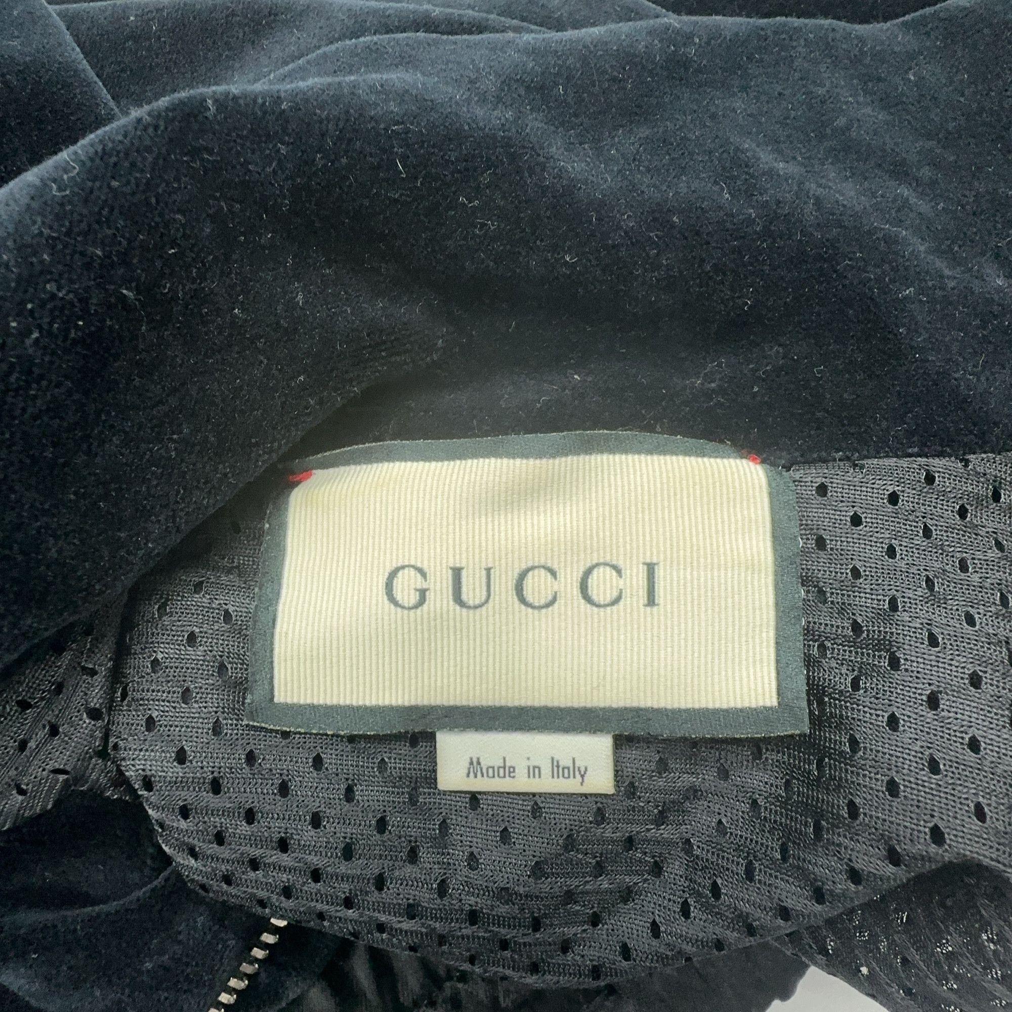 Gucci Luxurious Velour Zip Jacket in Black Size US XL / EU 56 / 4 - 3 Thumbnail