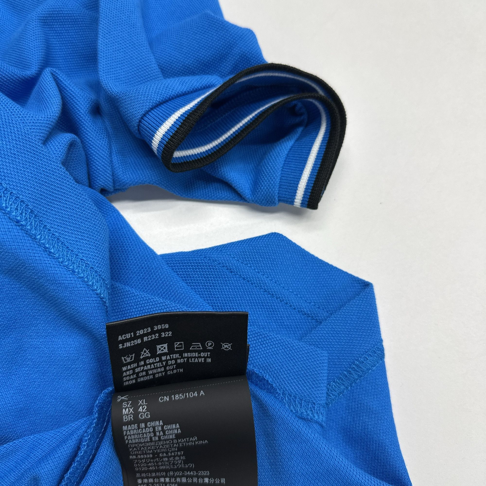 Prada Classic Blue Polo Shirt in XL Size US XL / EU 56 / 4 - 5 Thumbnail