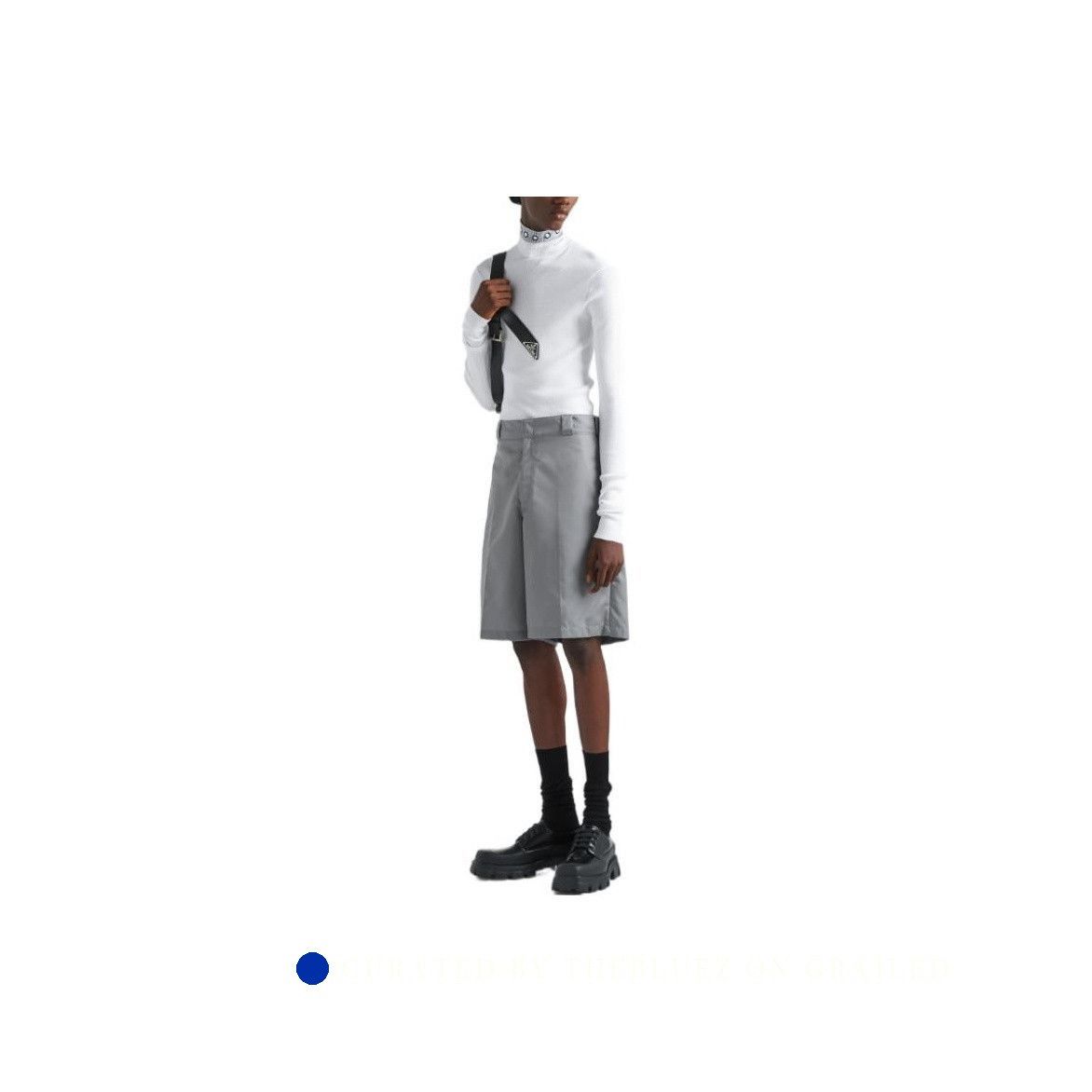 Prada Lightweight Gray Re-Nylon Shorts Size US 30 / EU 46 - 8 Thumbnail