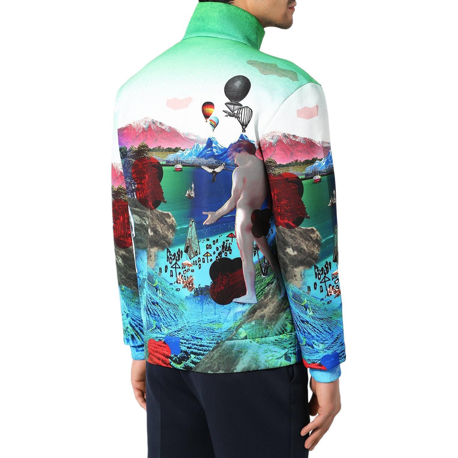 Prada Graphic Print Zip Jacket in Multi Size US M / EU 48-50 / 2 - 7 Thumbnail