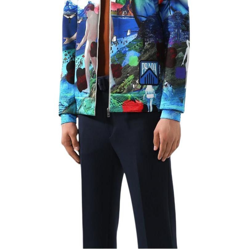 Prada Graphic Print Zip Jacket in Multi Size US M / EU 48-50 / 2 - 9 Thumbnail