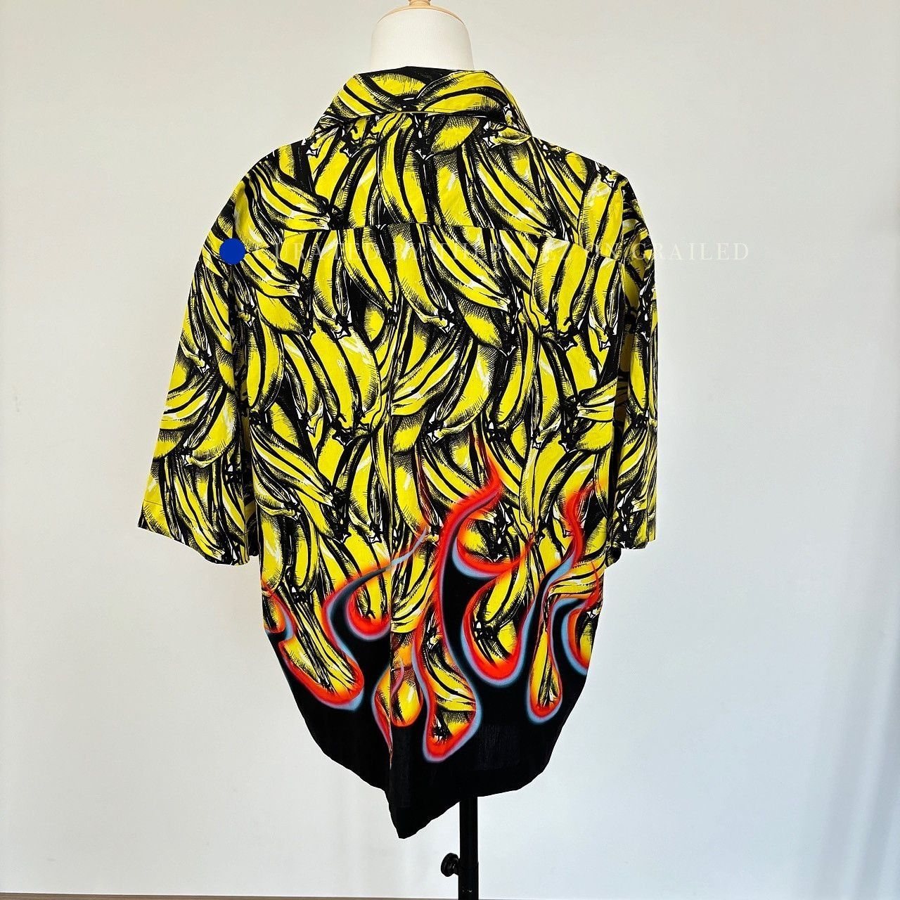 Prada Eye-Catching Flame Print Button-Up Shirt Size US L / EU 52-54 / 3 - 2 Thumbnail