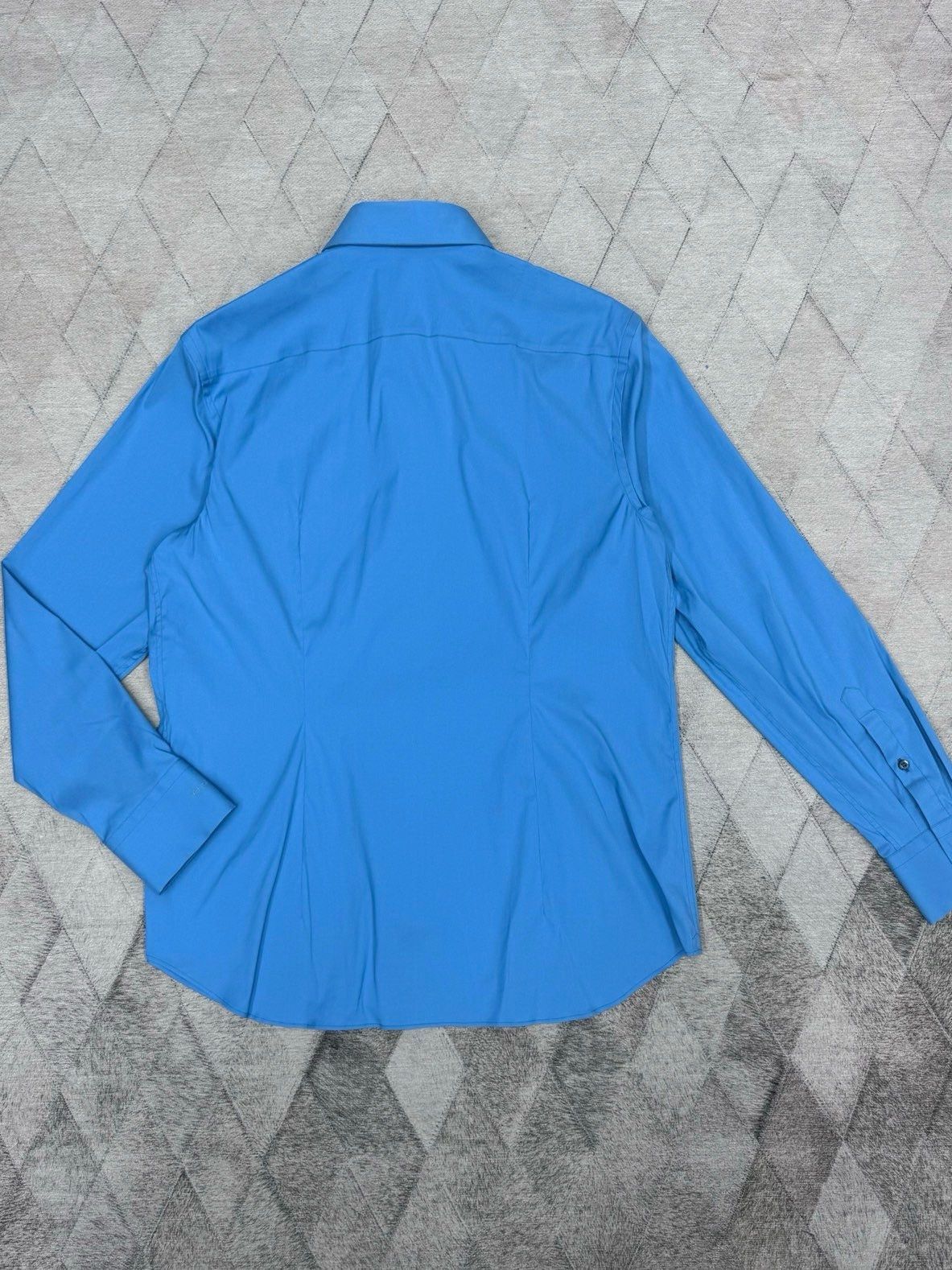 Prada Aquamarine Popeline Button-Up Shirt Size US L / EU 52-54 / 3 - 2 Thumbnail