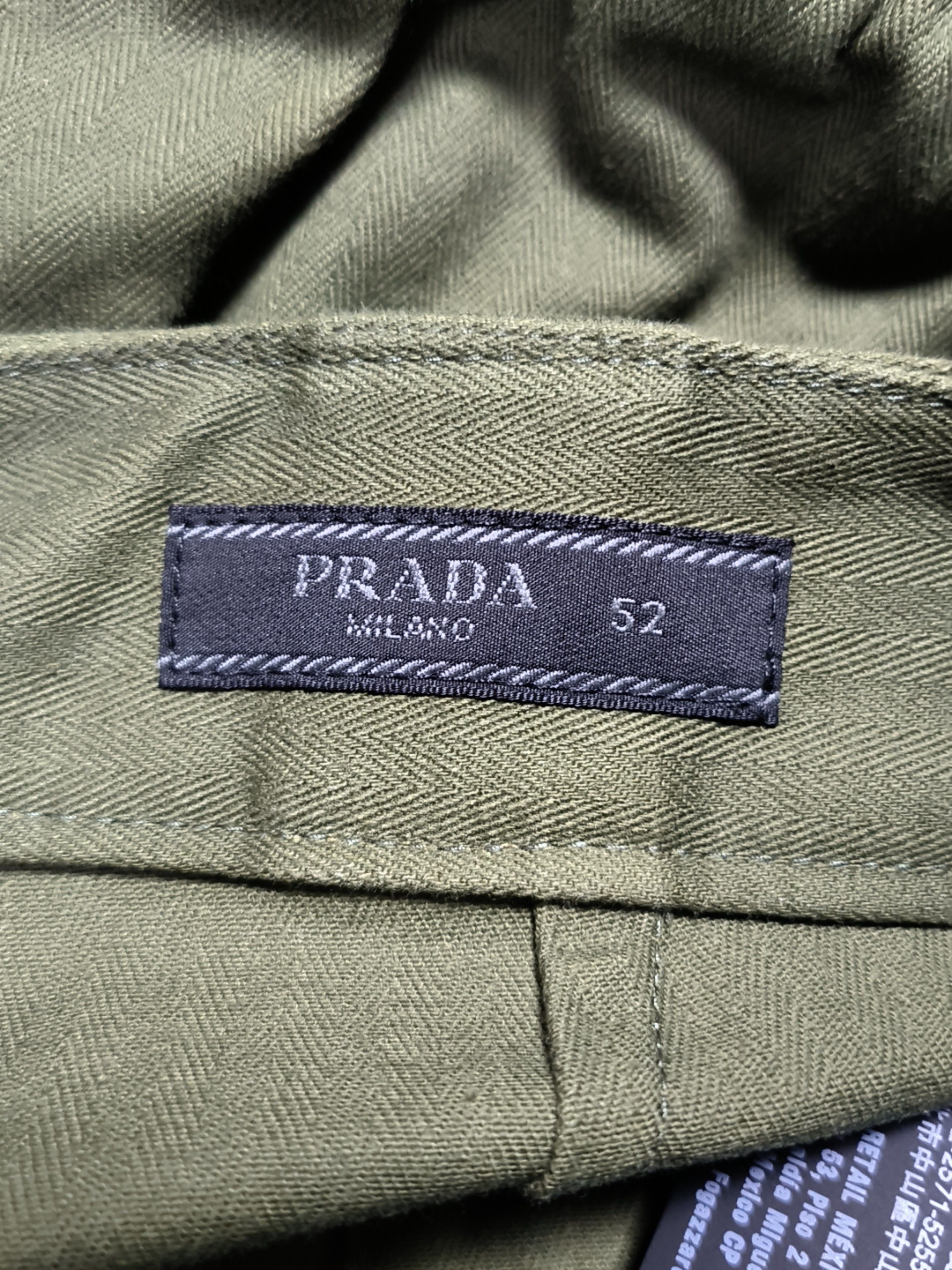 Prada Stylish Green Cotton Jogger Pants, Size 36 Size US 36 / EU 52 - 3 Thumbnail