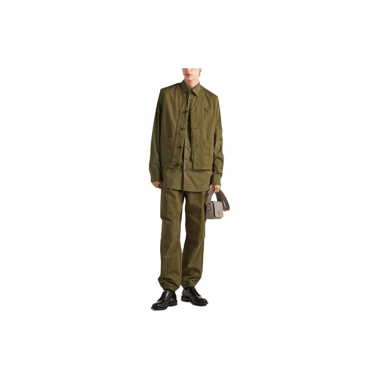 Prada Stylish Green Cotton Jogger Pants, Size 36 Size US 36 / EU 52 - 9 Thumbnail