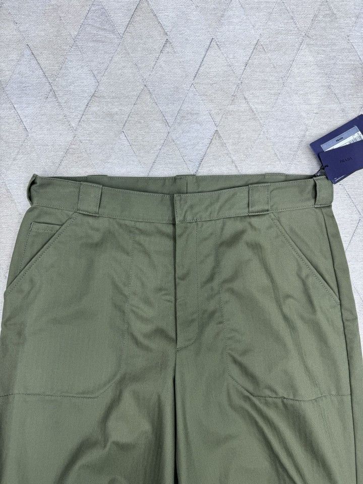 Prada Stylish Green Cotton Jogger Pants, Size 36 Size US 36 / EU 52 - 6 Thumbnail