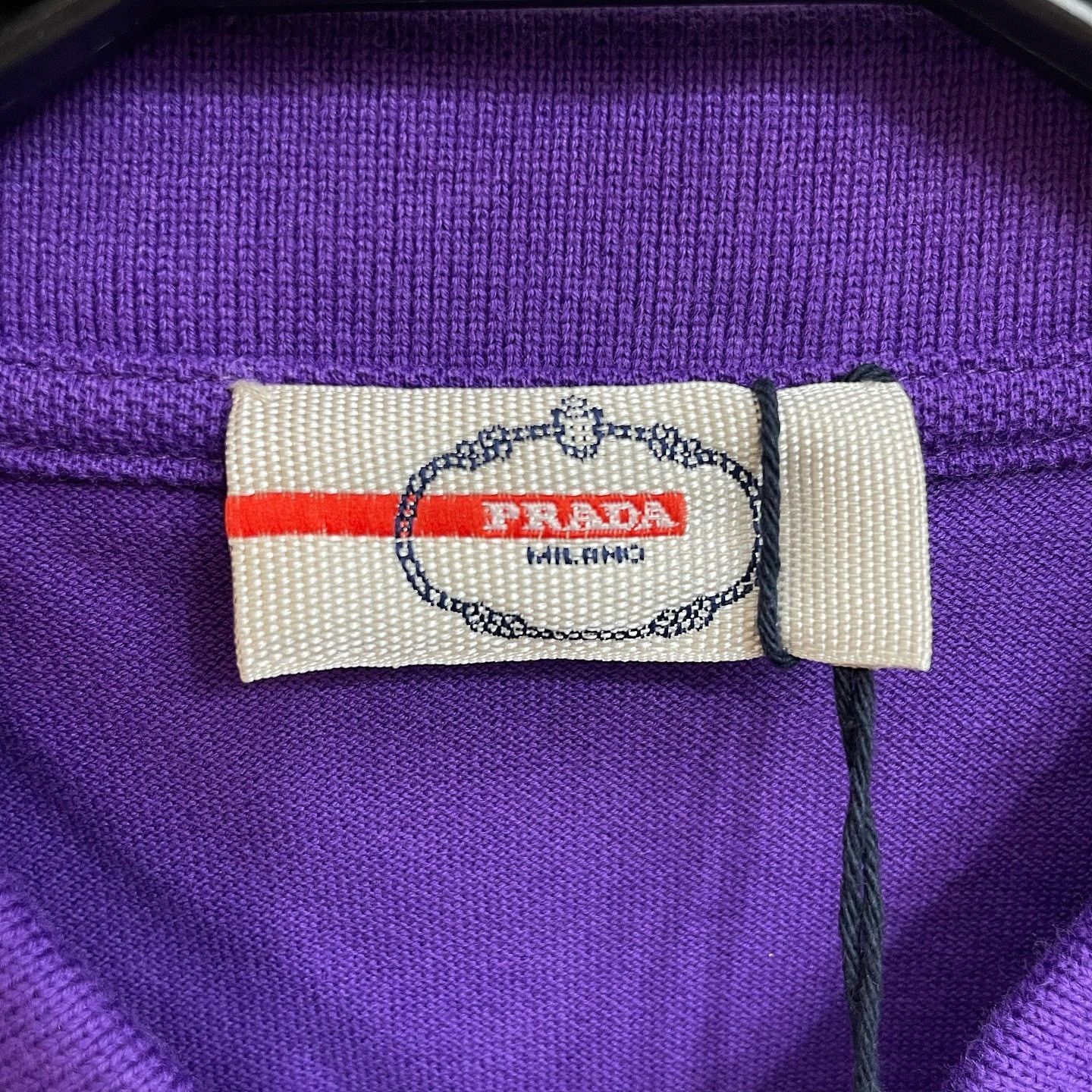 Prada Stylish Purple Logo Patch Polo Shirt Size US L / EU 52-54 / 3 - 3 Thumbnail