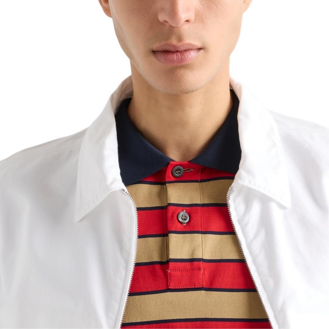 Prada Striped Logo Polo in Size XXL Size US XXL / EU 58 / 5 - 8 Thumbnail