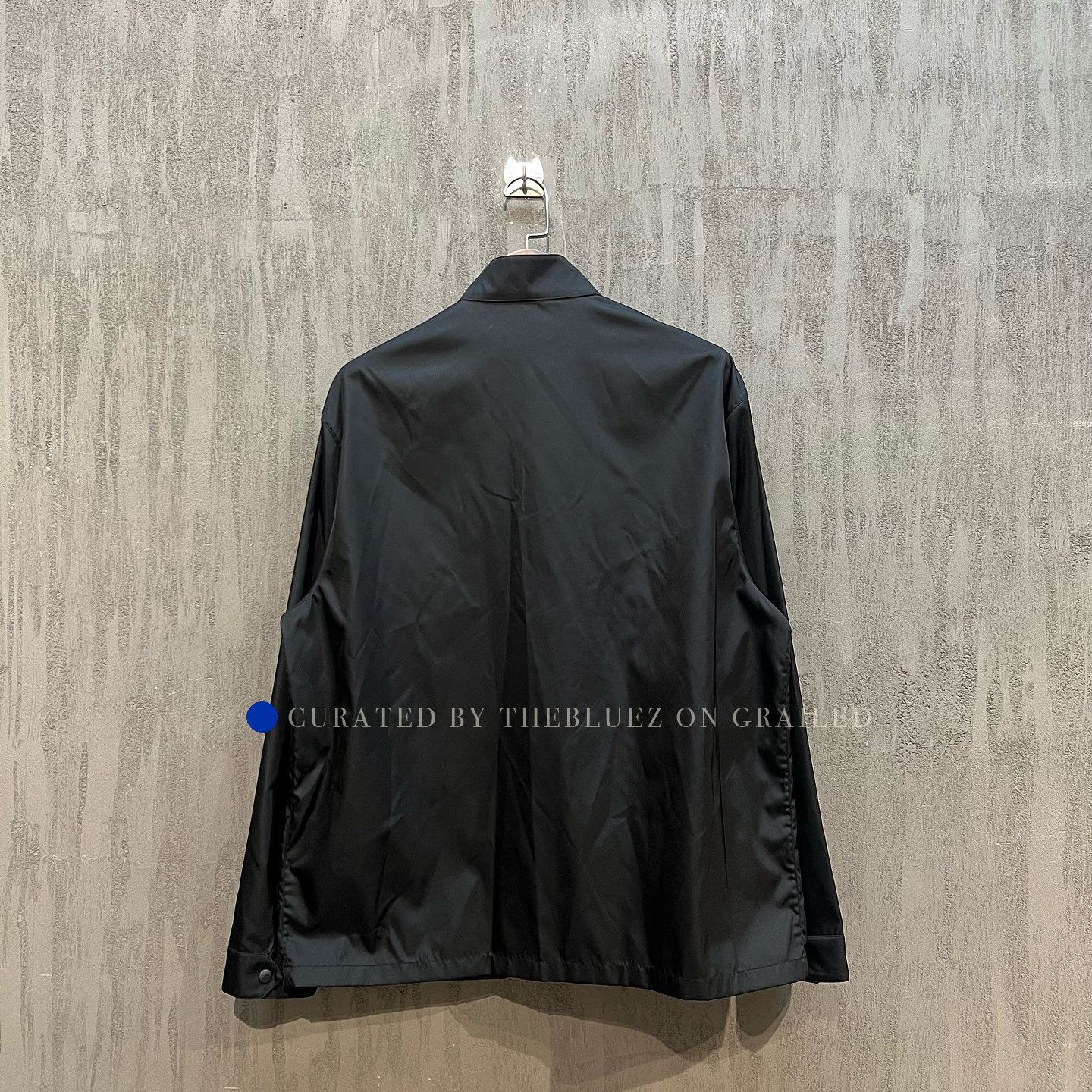Prada High Collar Black Button-Up Shirt Size US M / EU 48-50 / 2 - 2 Thumbnail