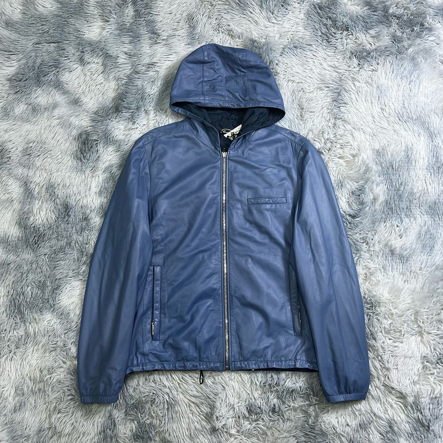 Prada Reversible Leather and Nylon Jacket Size US L / EU 52-54 / 3 - 5 Thumbnail