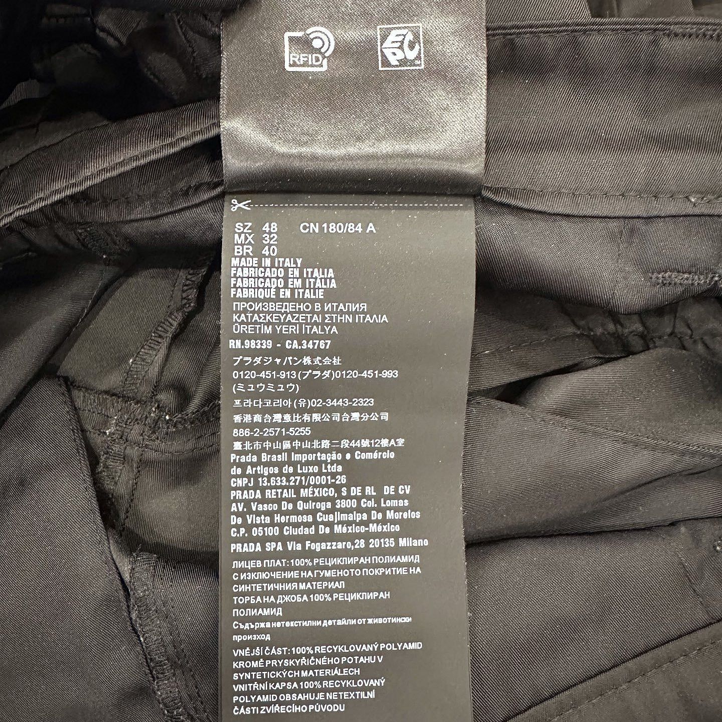 Prada Stylish Black Cargo Pants Size 32 Size US 32 / EU 48 - 7 Thumbnail