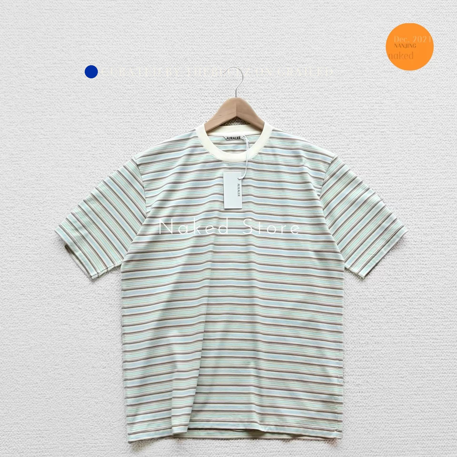 Auralee Gradient Stripe Two-Tone Short Sleeve Tee Size US L / EU 52-54 / 3 - 2 Thumbnail