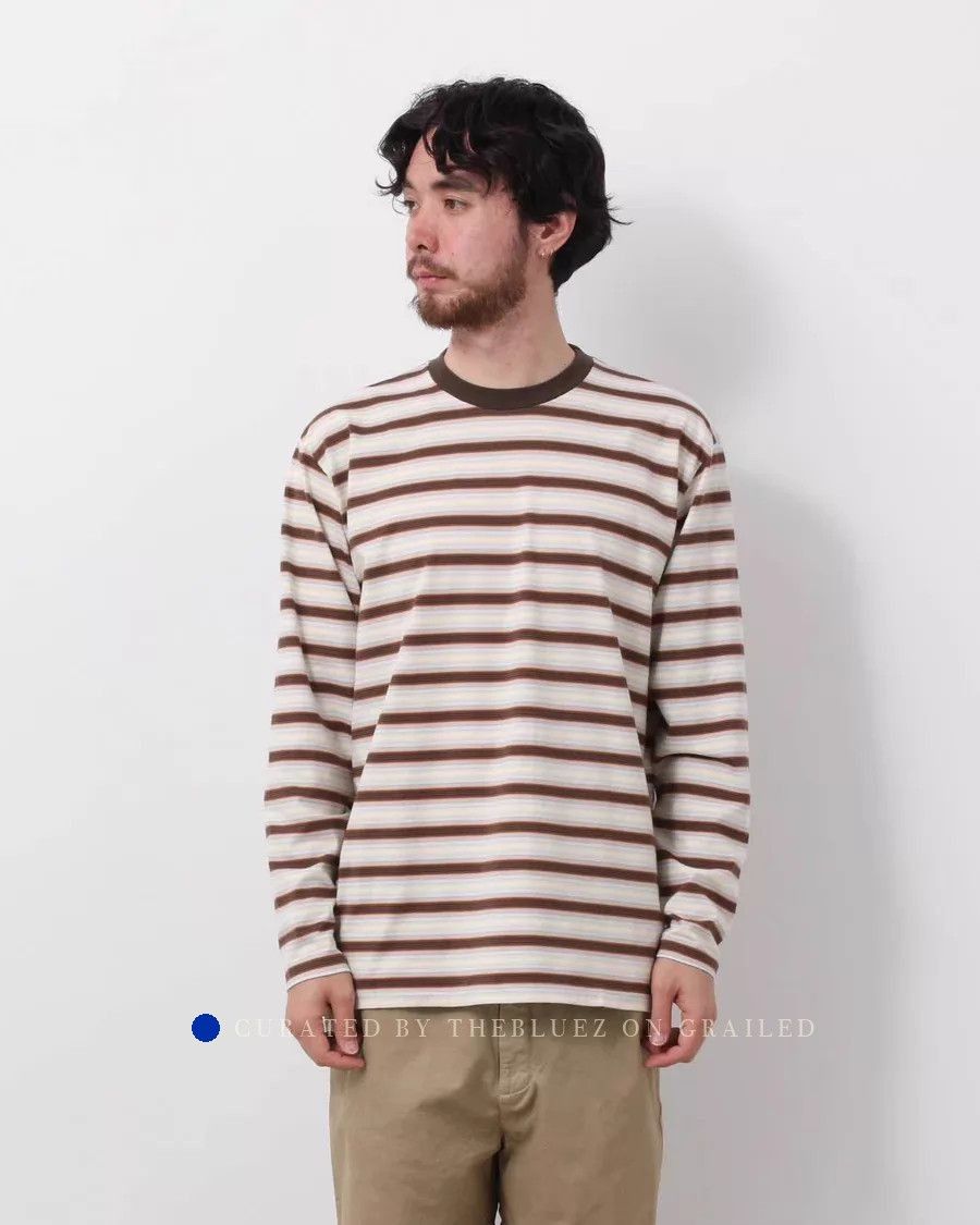 Auralee Gradient Stripe Long Sleeve Tee in Multi Size US L / EU 52-54 / 3 - 2 Thumbnail