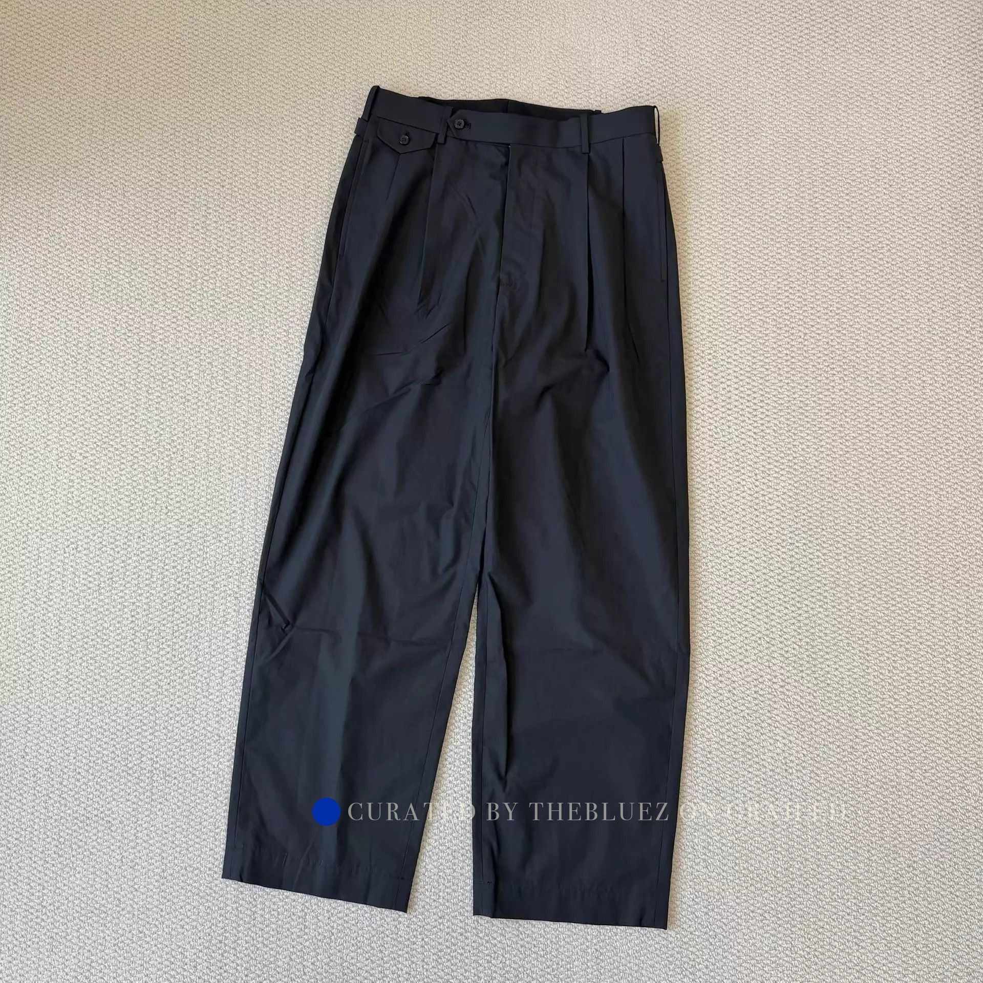 A.PRESSE Double-Pleat High-Waist Trousers in Black Size US 32 / EU 48 - 3 Thumbnail