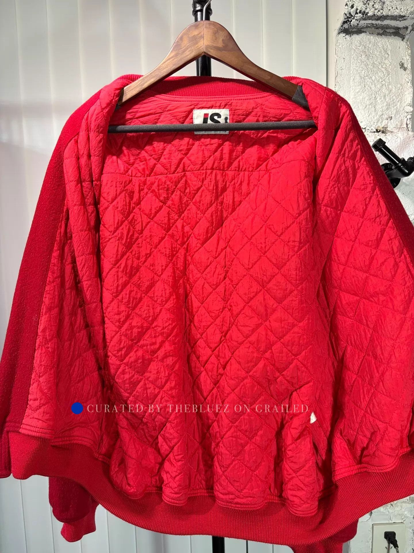 Issey Miyake Vintage 80s Wool Bomber Jacket Size US L / EU 52-54 / 3 - 4 Thumbnail