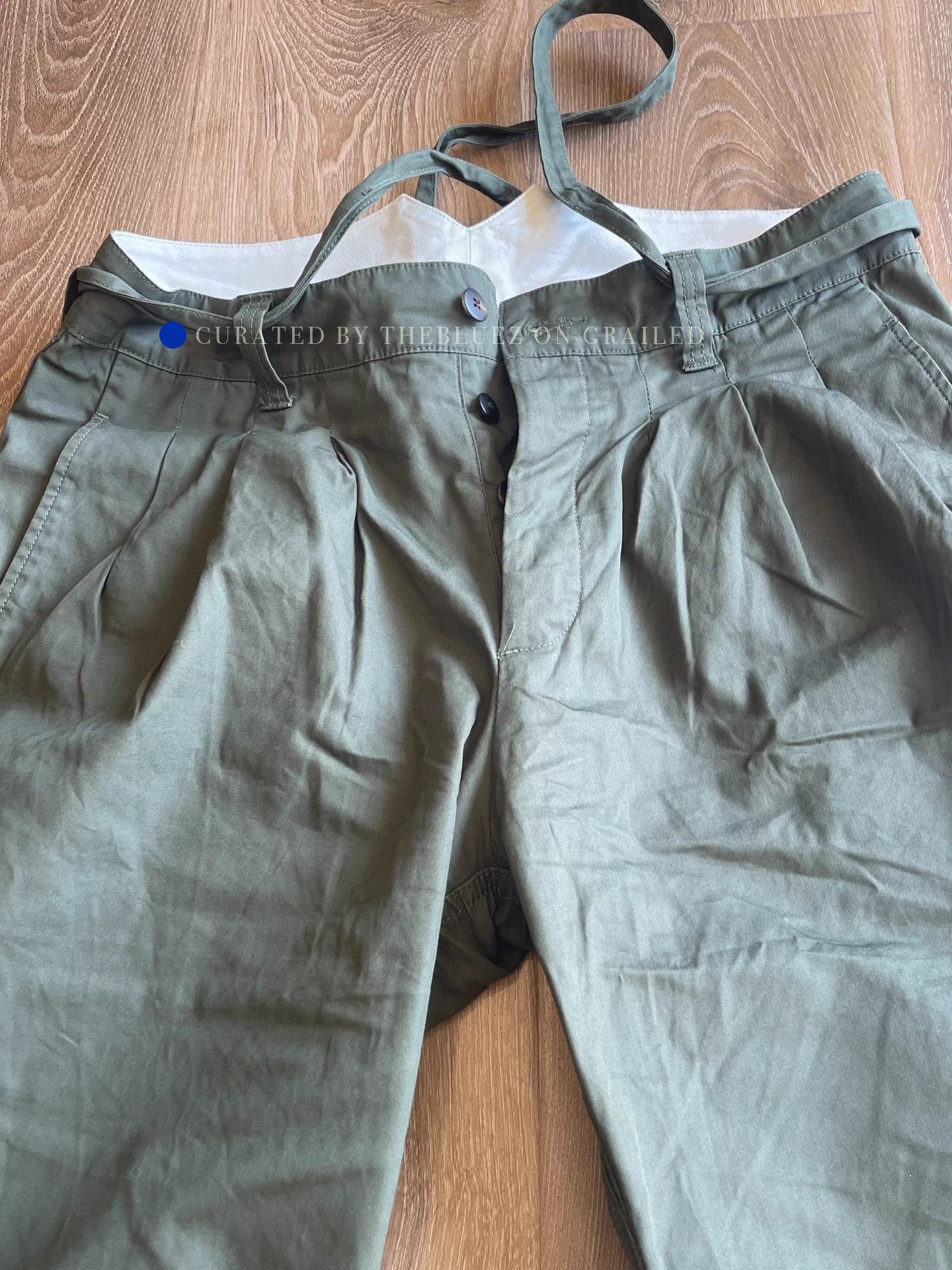 Visvim Olive Green Kendo Pants in Thin Silhouette Size US 34 / EU 50 - 4 Thumbnail