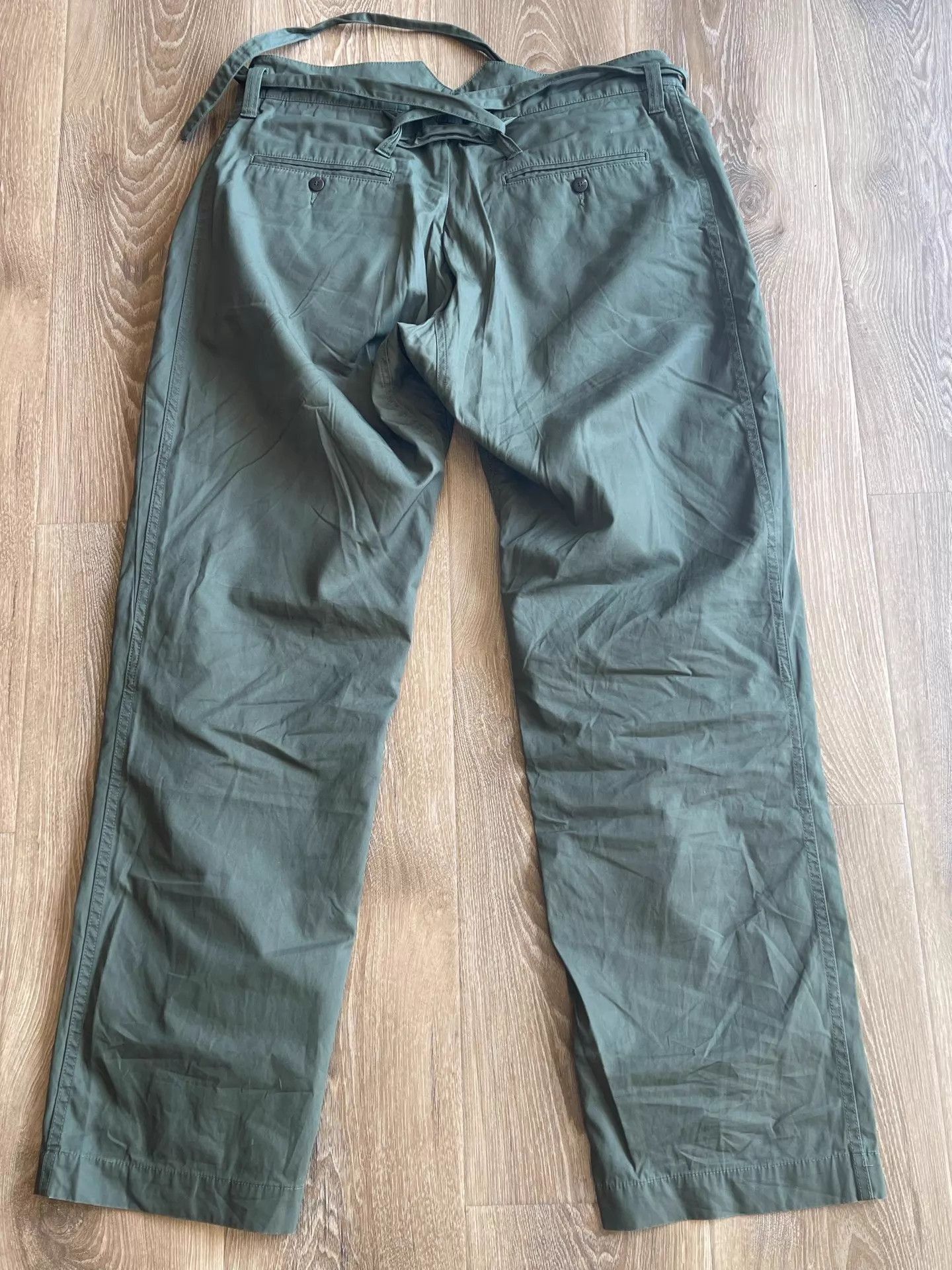 Visvim Olive Green Kendo Pants in Thin Silhouette Size US 34 / EU 50 - 3 Thumbnail