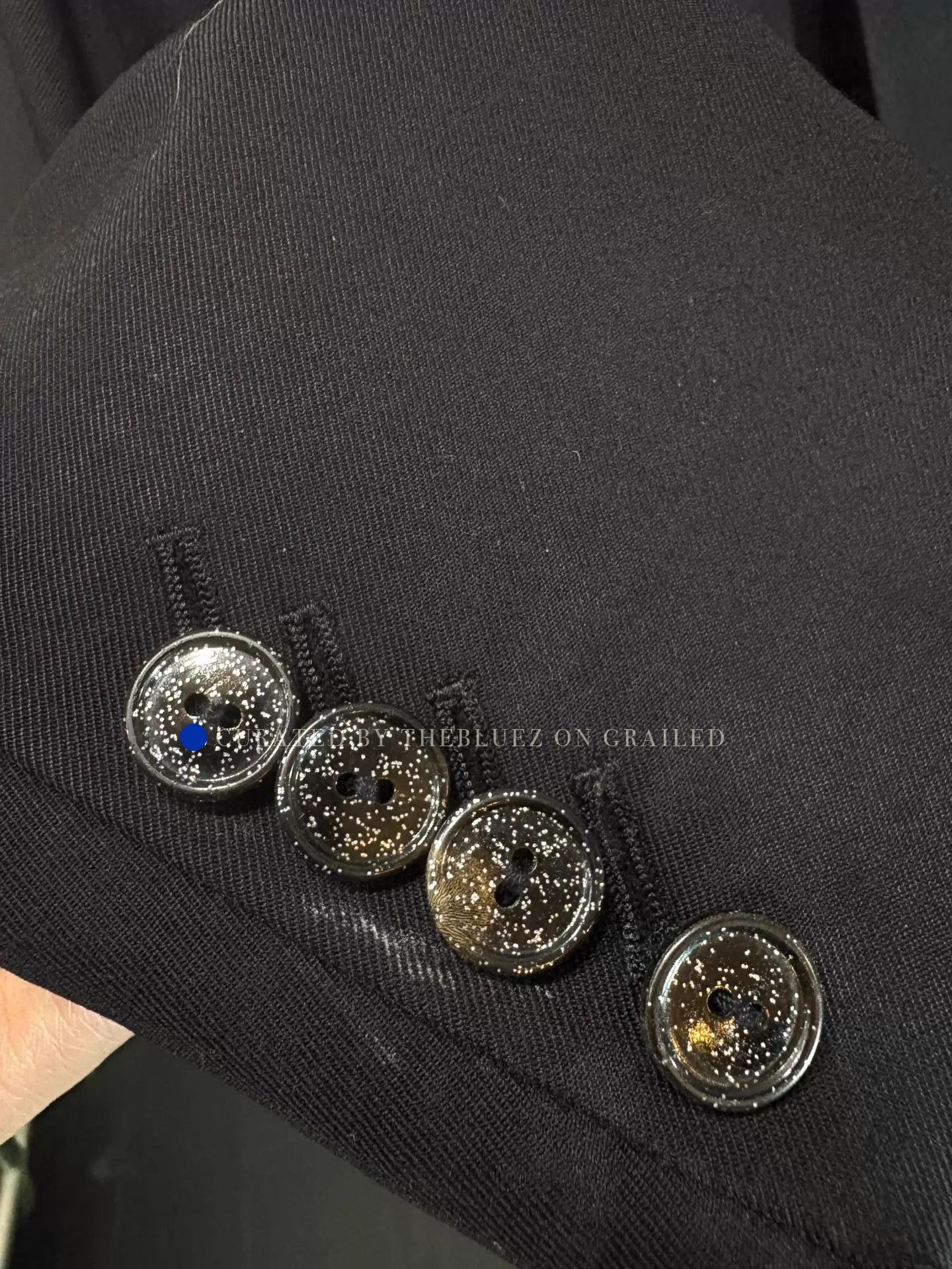 Number (N)ine Distressed Black Blazer with Shoulder Pads Size US M / EU 48-50 / 2 - 4 Thumbnail