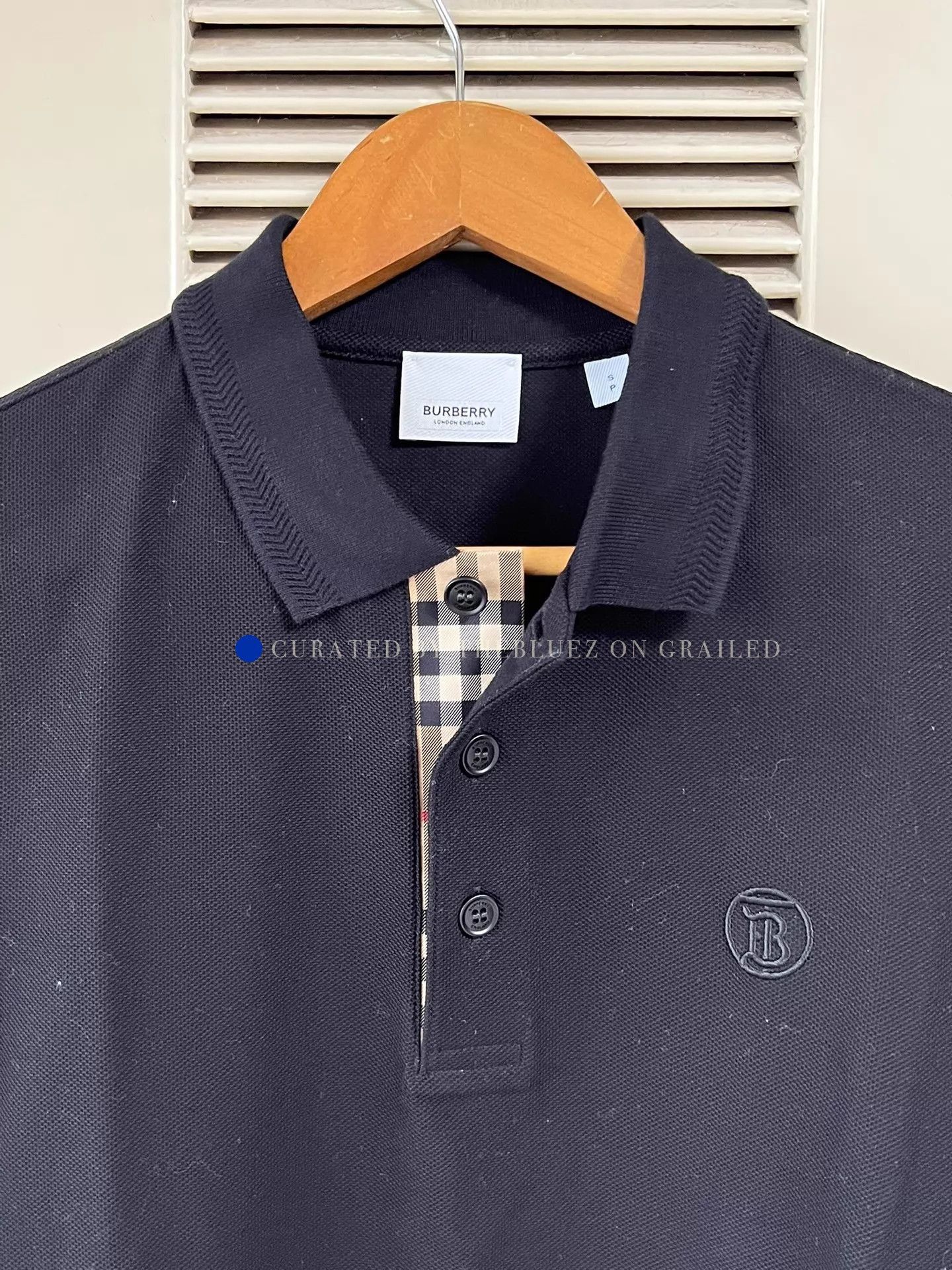 Burberry Classic Black Check Collar Polo Shirt Size US S / EU 44-46 / 1 - 3 Thumbnail