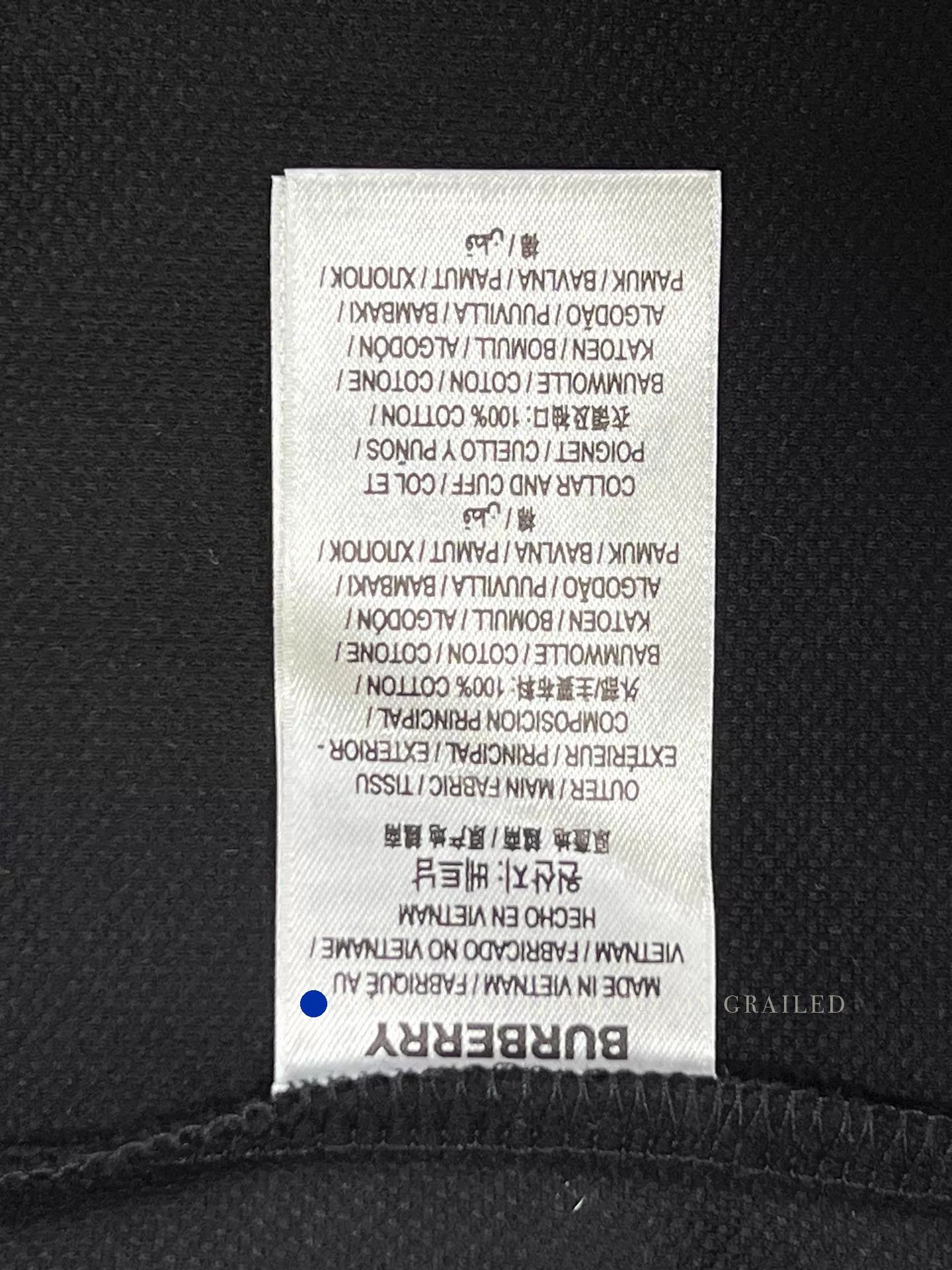 Burberry Classic Black Check Collar Polo Shirt Size US S / EU 44-46 / 1 - 7 Thumbnail