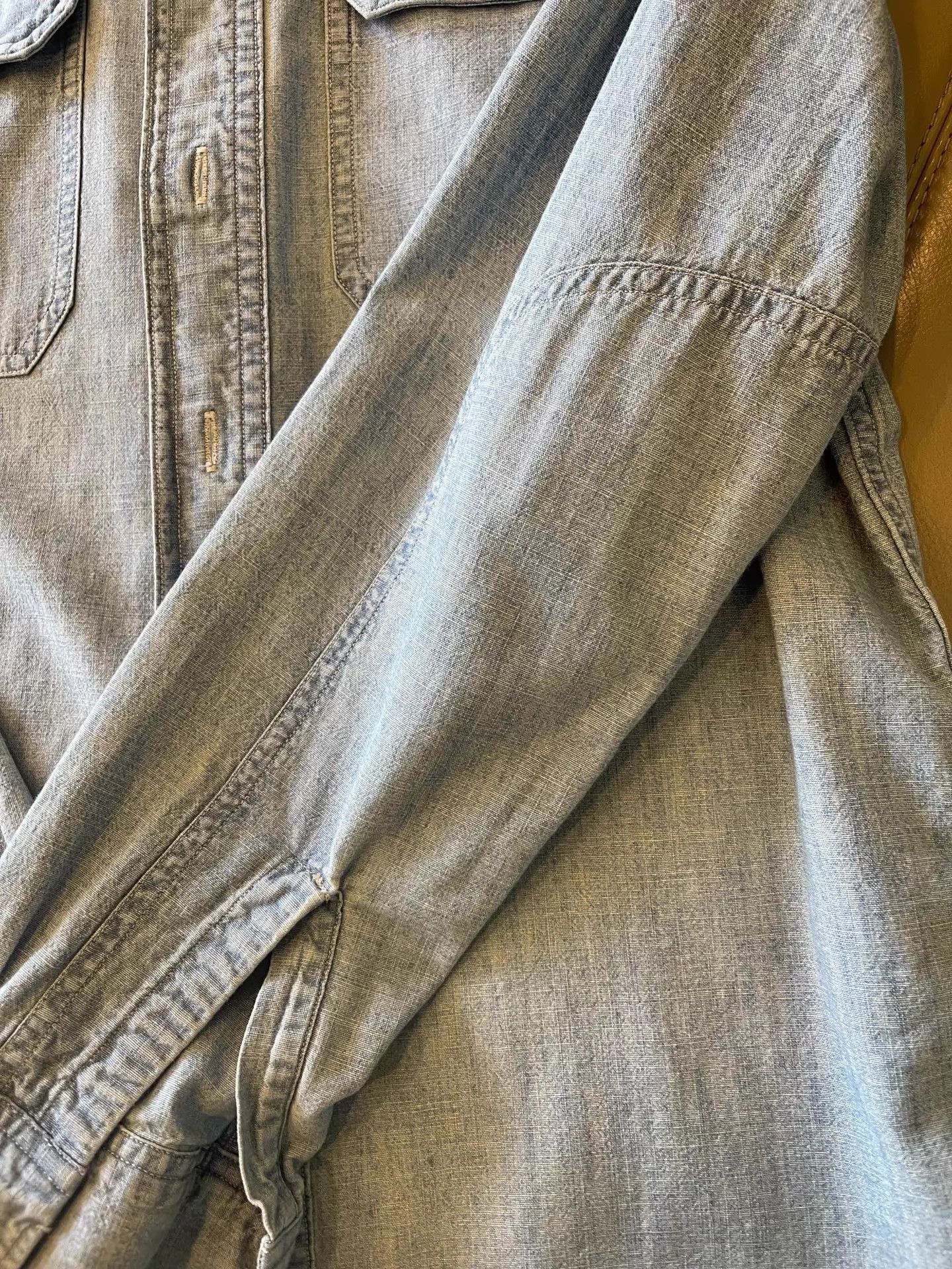 RRL Ralph Lauren Vintage Denim Button-Up Shirt in Blue Size US S / EU 44-46 / 1 - 9 Thumbnail