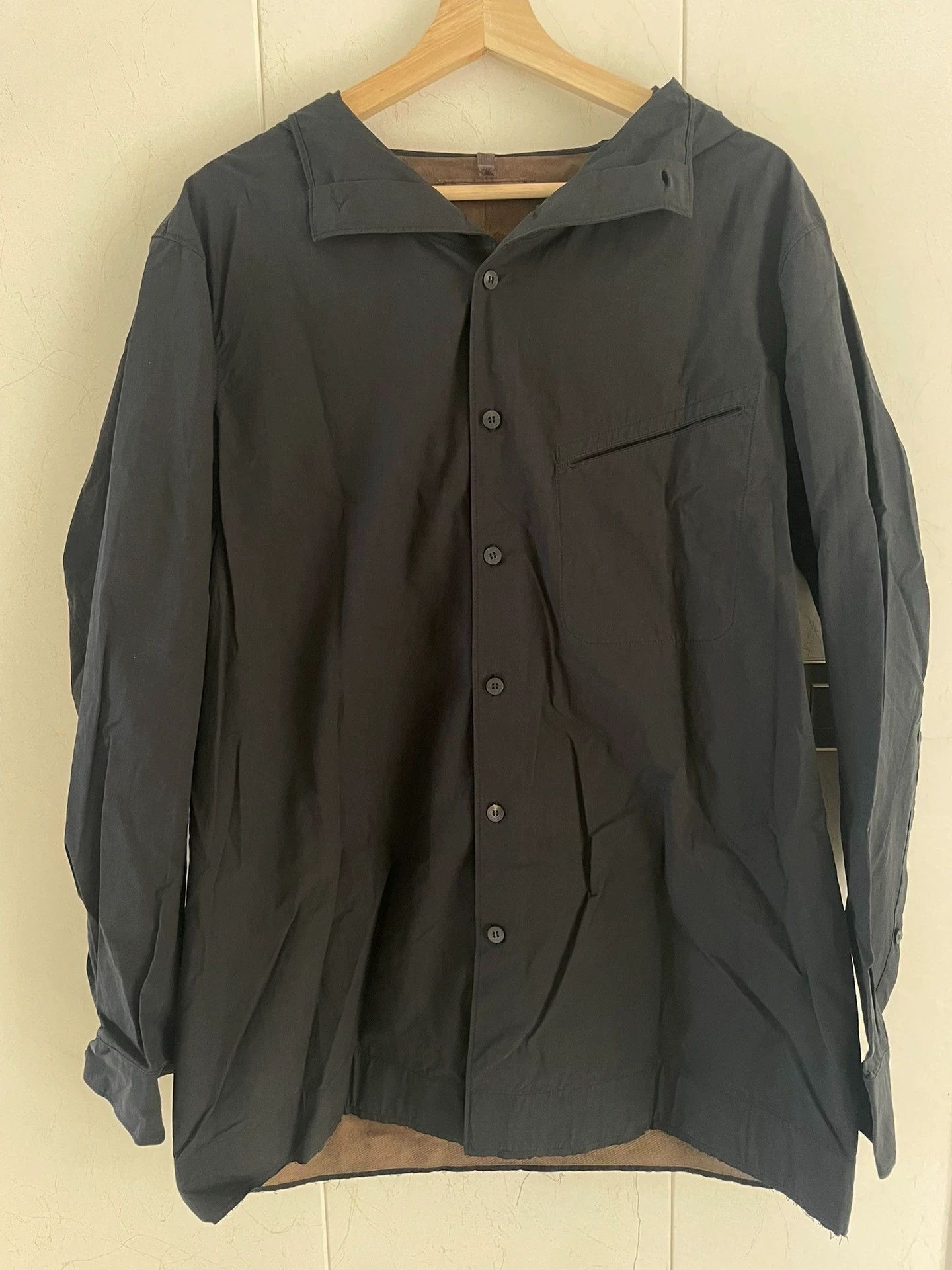 Ziggy Chen Black Ancient Painting Cotton Shirt Jacket Size US M / EU 48-50 / 2 - 3 Thumbnail