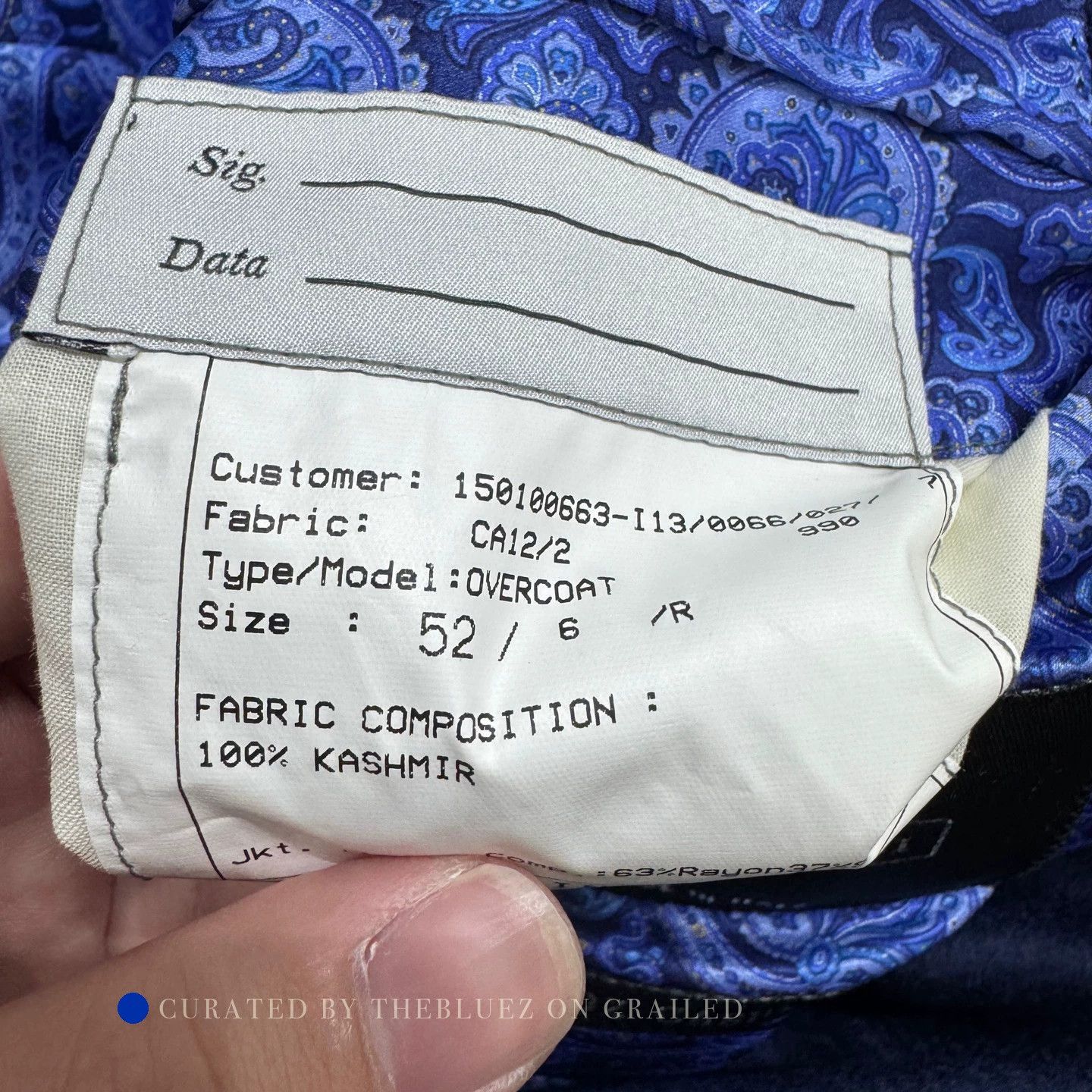 Stefano Ricci Cashmere Overcoat in Rich Blue Size US L / EU 52-54 / 3 - 3 Thumbnail
