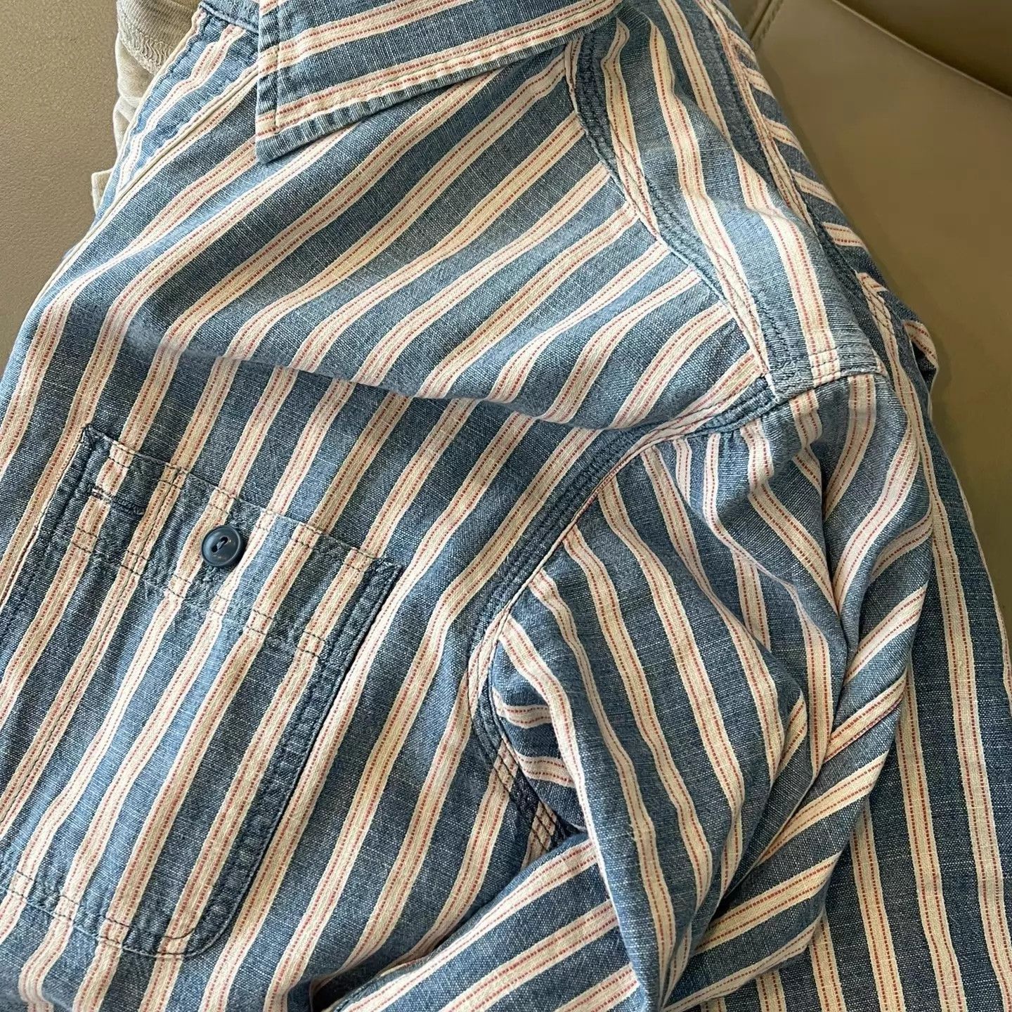 RRL Ralph Lauren Classic Vertical Striped Button-Up Shirt Size US S / EU 44-46 / 1 - 3 Thumbnail