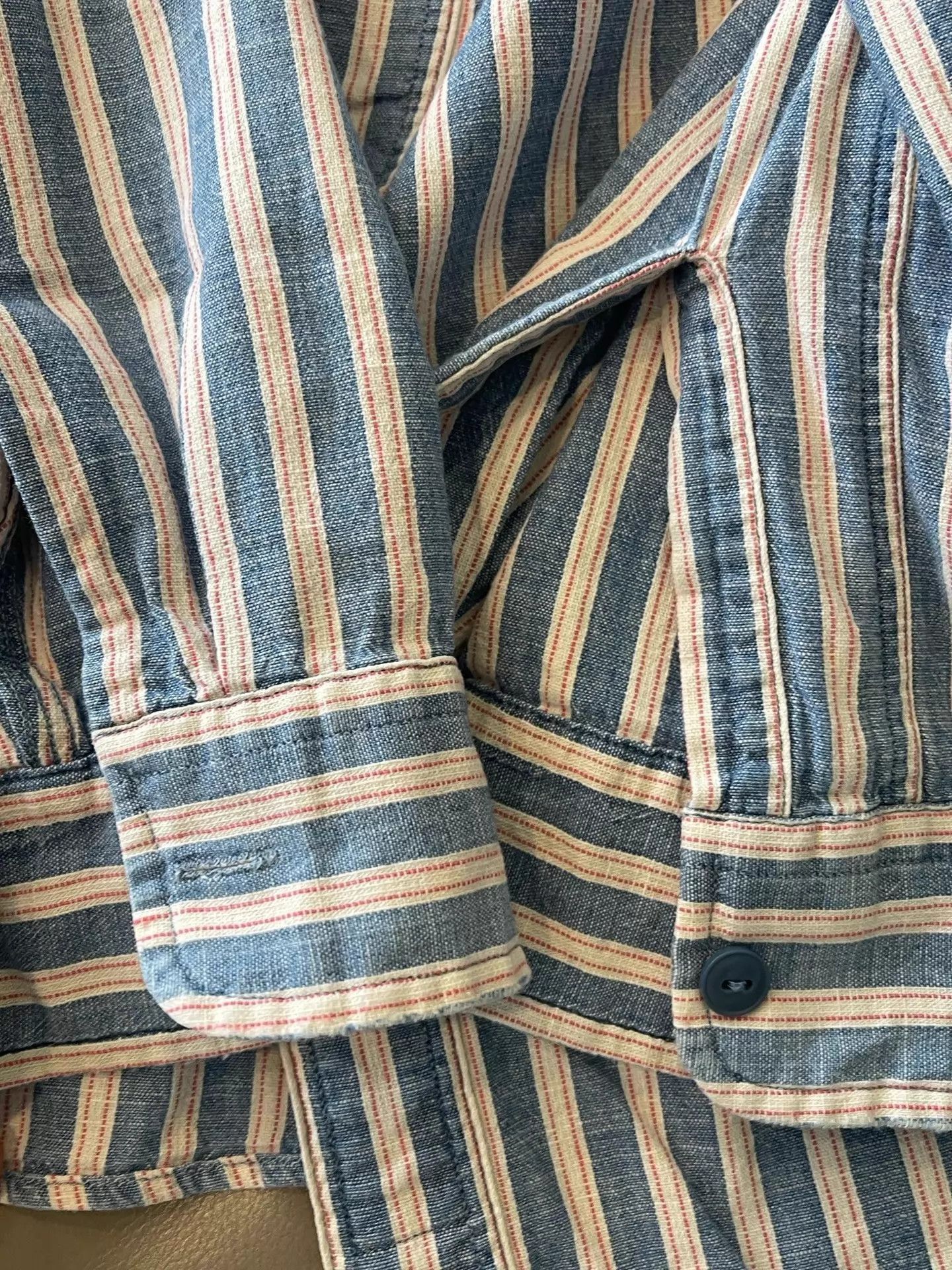 RRL Ralph Lauren Classic Vertical Striped Button-Up Shirt Size US S / EU 44-46 / 1 - 5 Thumbnail