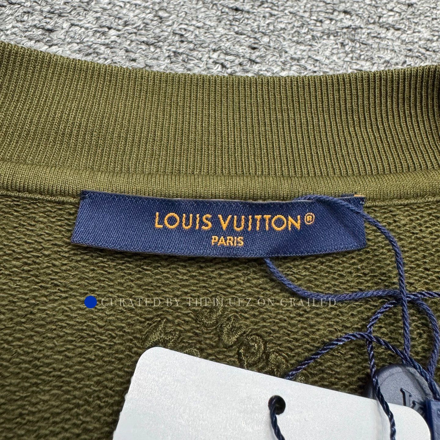 Louis Vuitton Pharrell Rivet Letter Sweatshirt in Green Size US XL / EU 56 / 4 - 2 Thumbnail