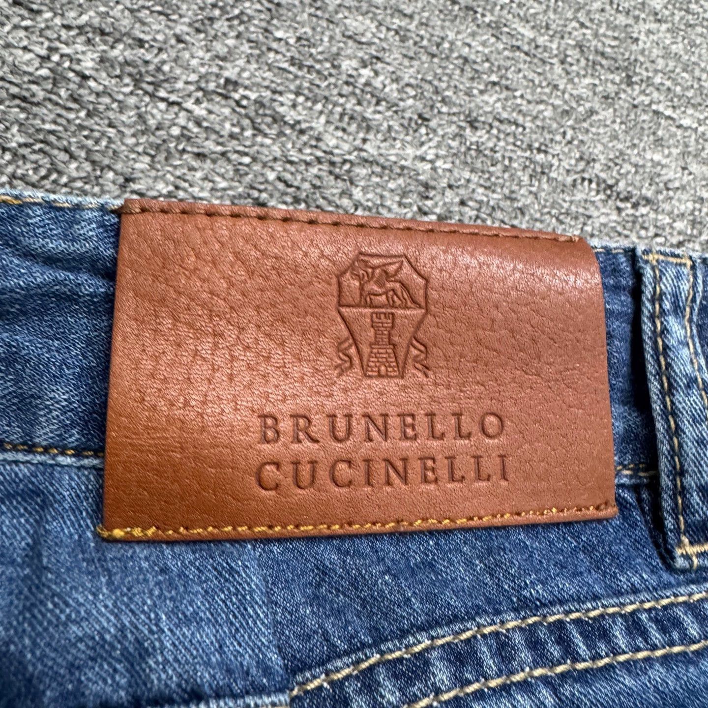 Brunello Cucinelli Washed Distressed Denim Jeans in Blue Size US 30 / EU 46 - 6 Thumbnail