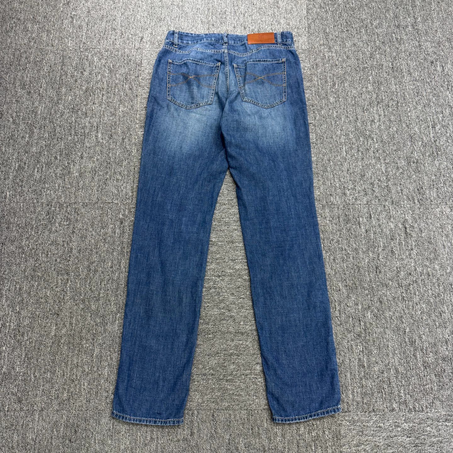Brunello Cucinelli Washed Distressed Denim Jeans in Blue Size US 30 / EU 46 - 5 Thumbnail