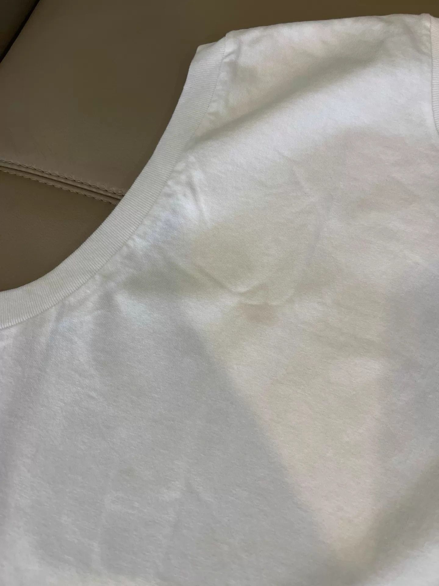 Comoli Classic White Pleated Cotton Tank Top Size US XL / EU 56 / 4 - 5 Thumbnail